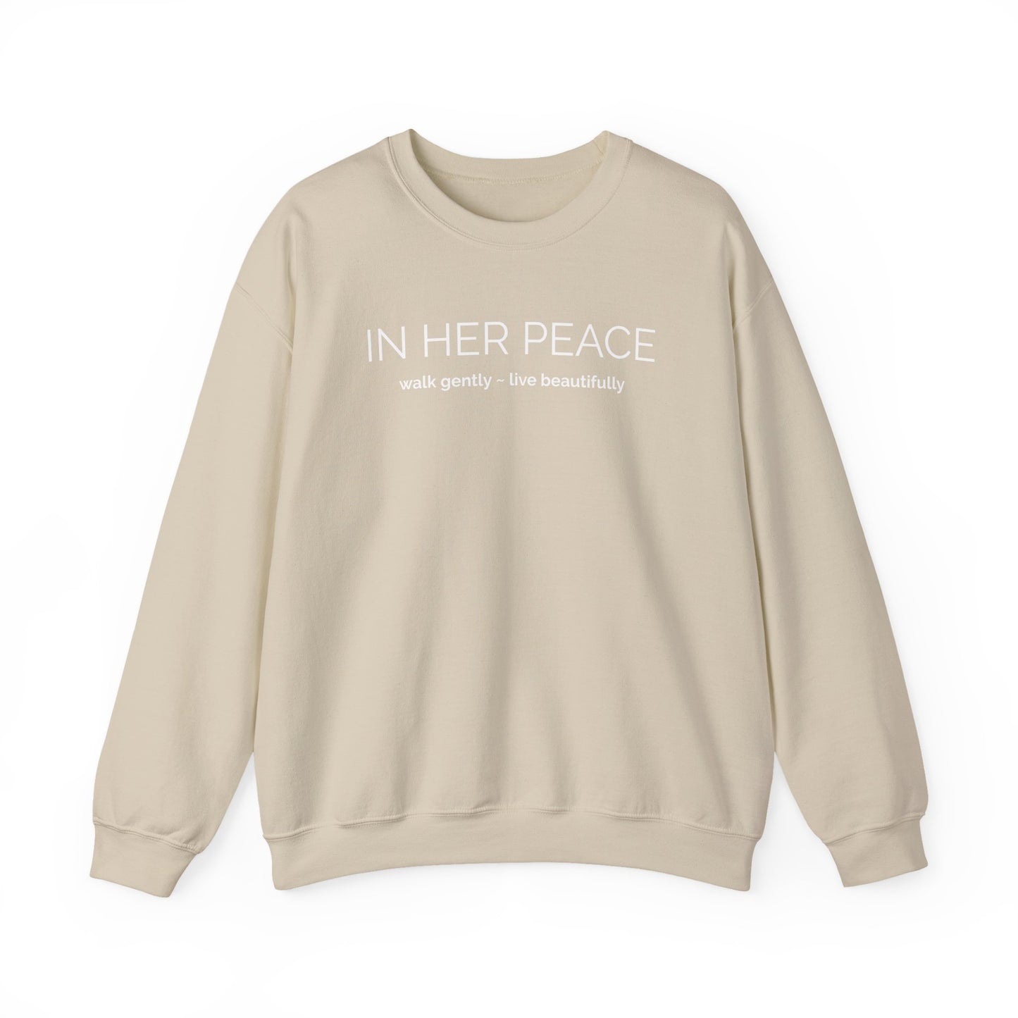 Bold In Her Peace Cozy Blend Crewneck Sweatshirt