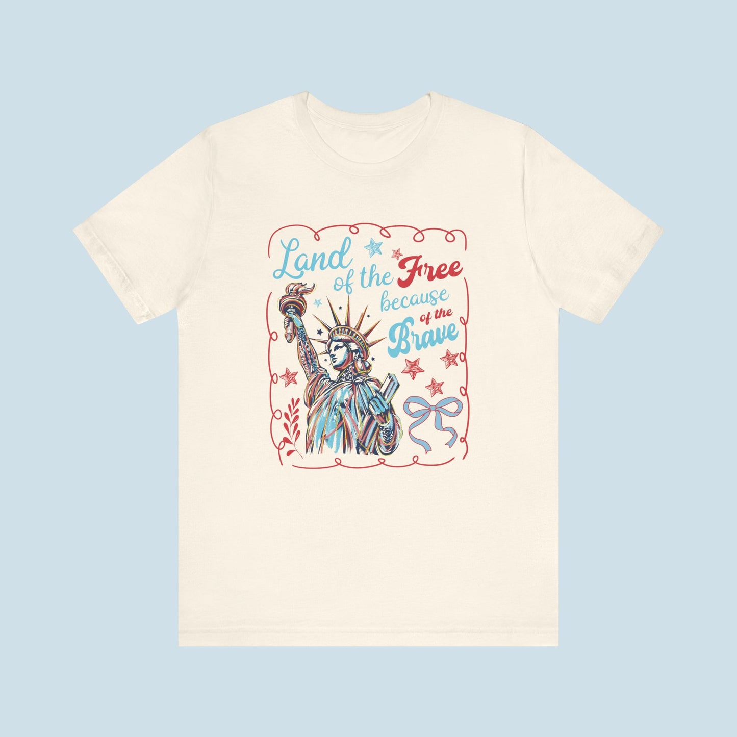 "Land of the free, because of the brave" Women's Graphic Tee