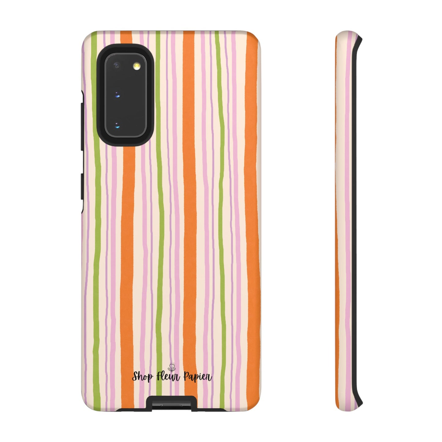 Vintage Fall Stripes Tough Phone Case