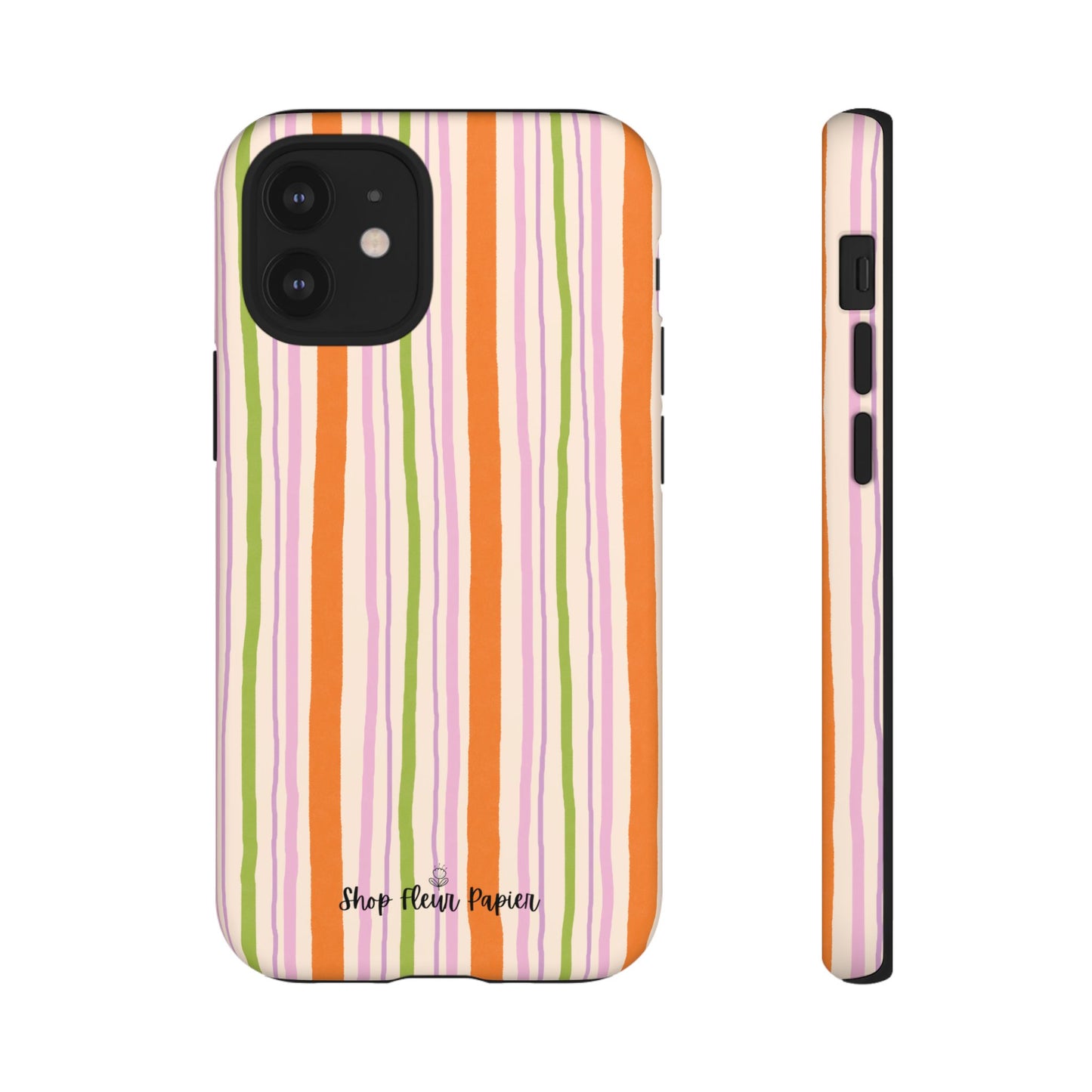 Vintage Fall Stripes Tough Phone Case