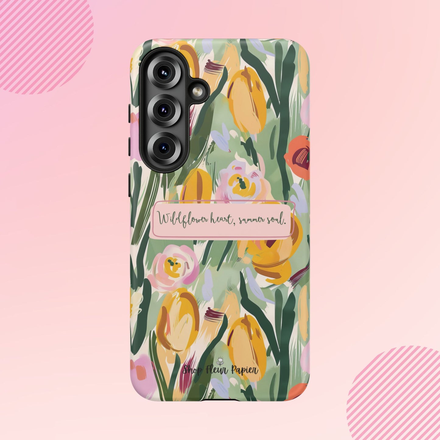 Personalized Wildflower Summer Tough Phone Case