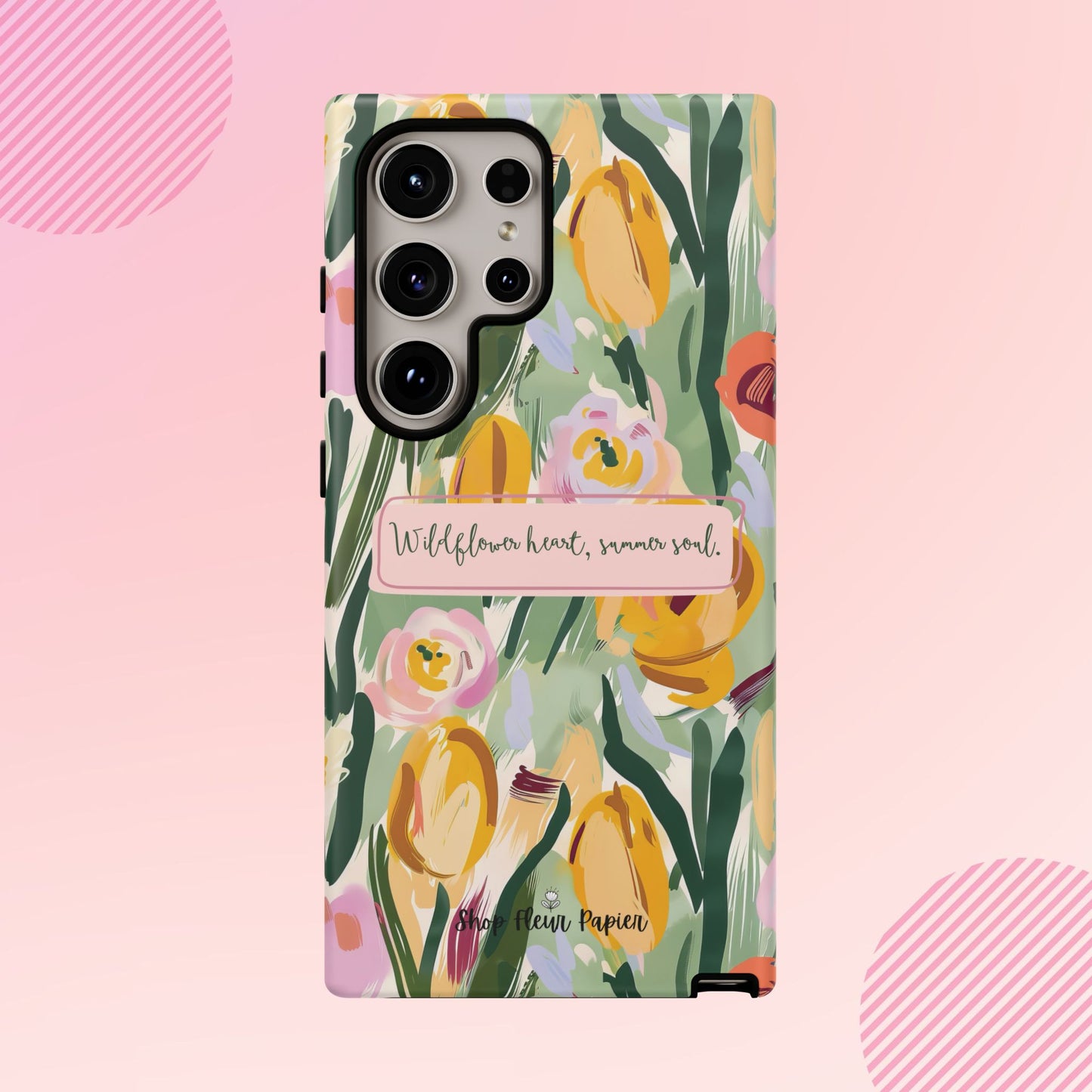 Personalized Wildflower Summer Tough Phone Case