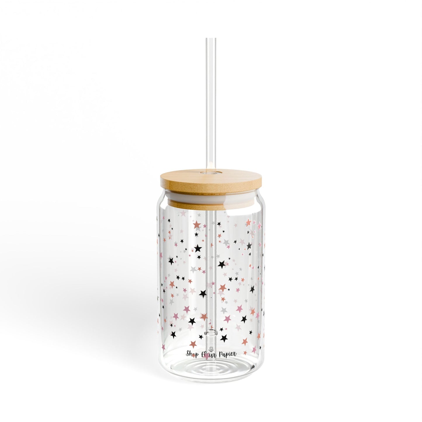 Starry Night Pink Halloween Soda Can Tumbler