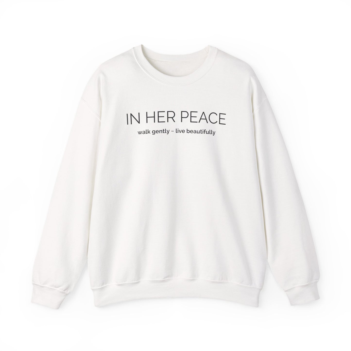 Bold In Her Peace Cozy Blend Crewneck Sweatshirt
