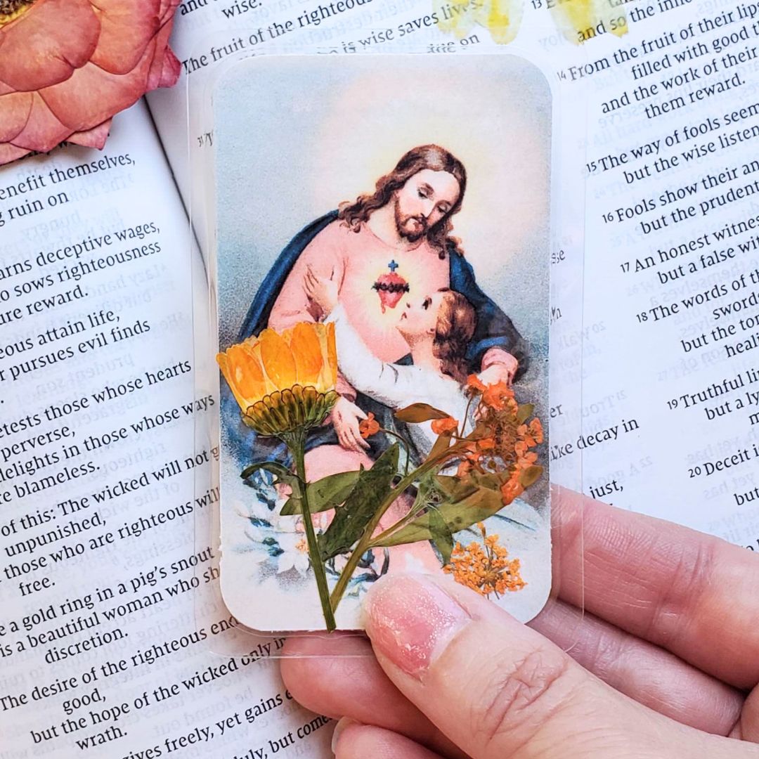 I Am a Daughter of God Pressed Flower Bookmark