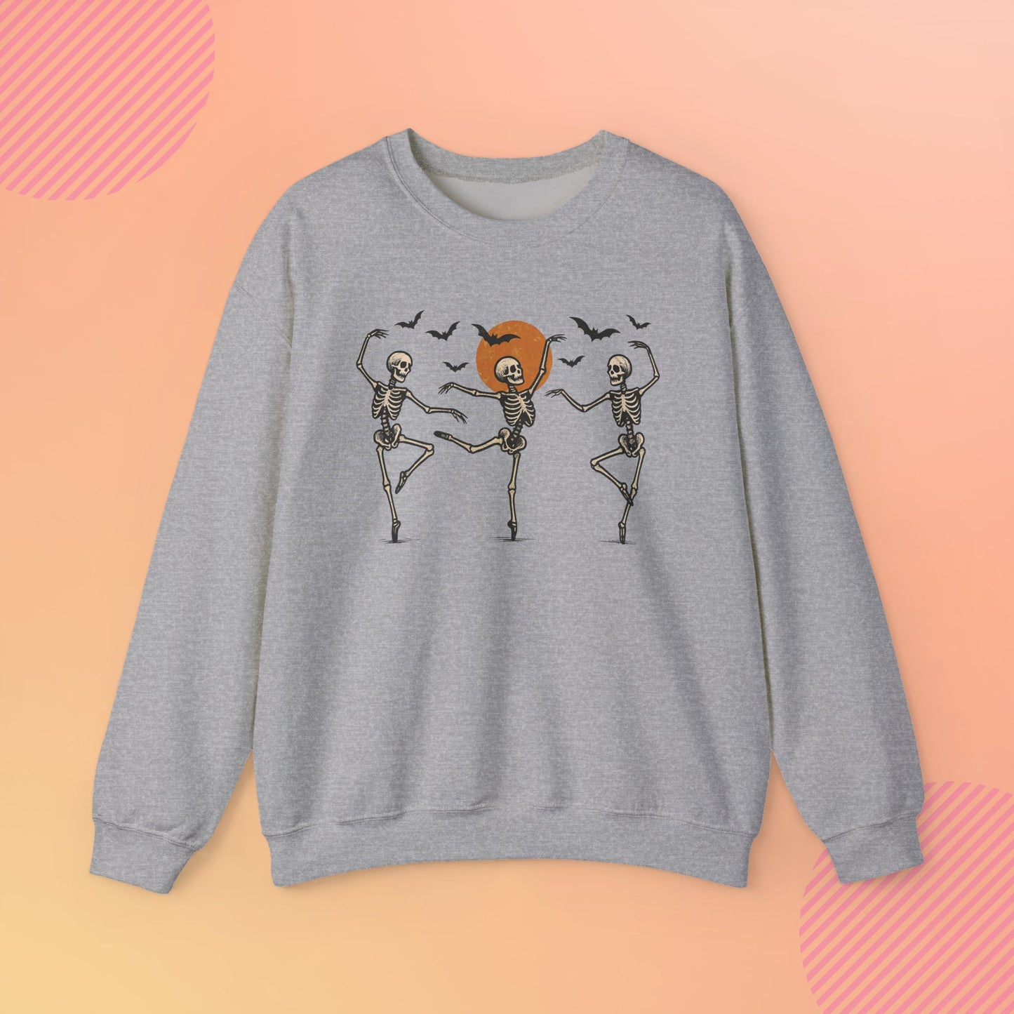 Dancing Skeleton Cozy Crewneck Sweatshirt