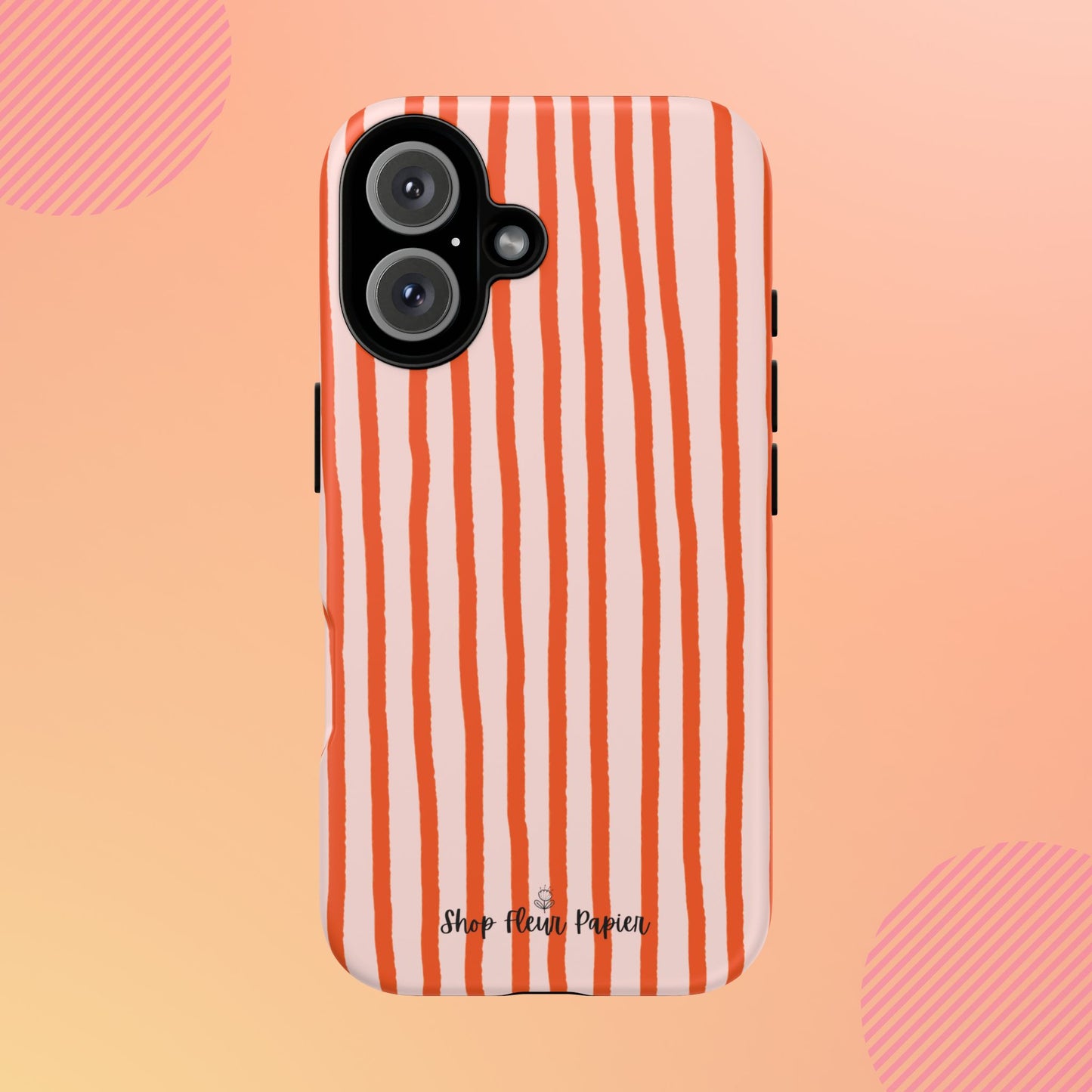 Autumn Stripes Cute Tough Phone Case