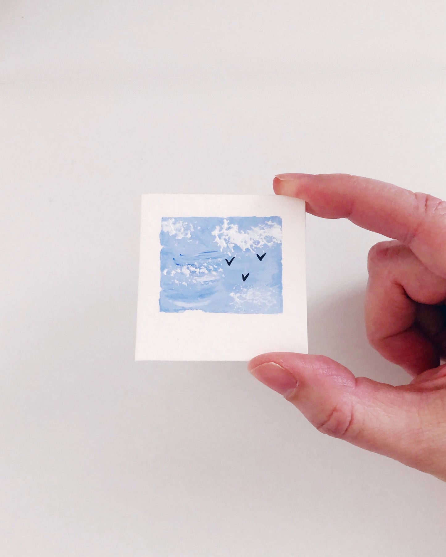 Blue Ocean Sky | Original Miniature Painting Magnet