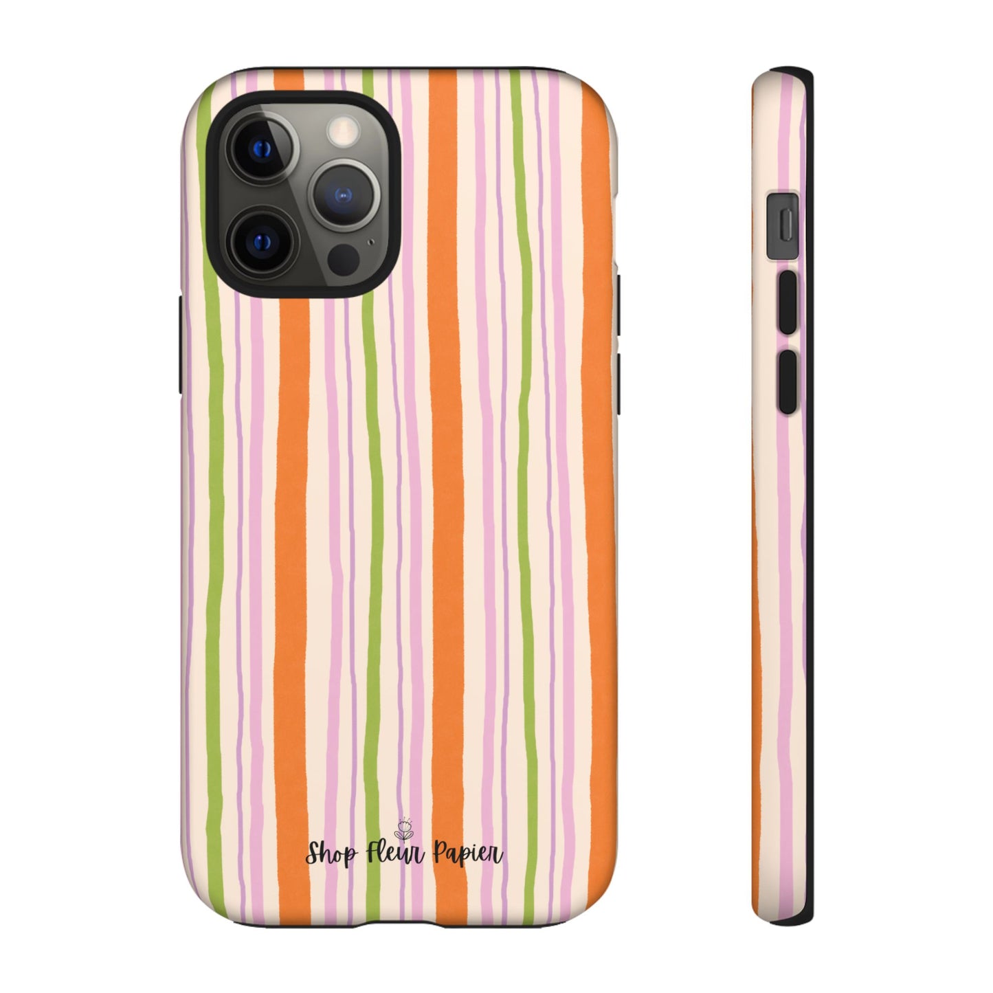 Vintage Fall Stripes Tough Phone Case