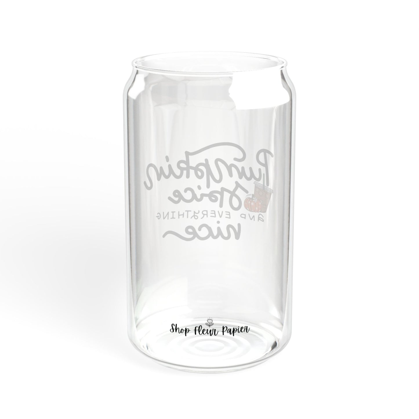 16 oz Pumpkin Spice Soda Can Tumbler