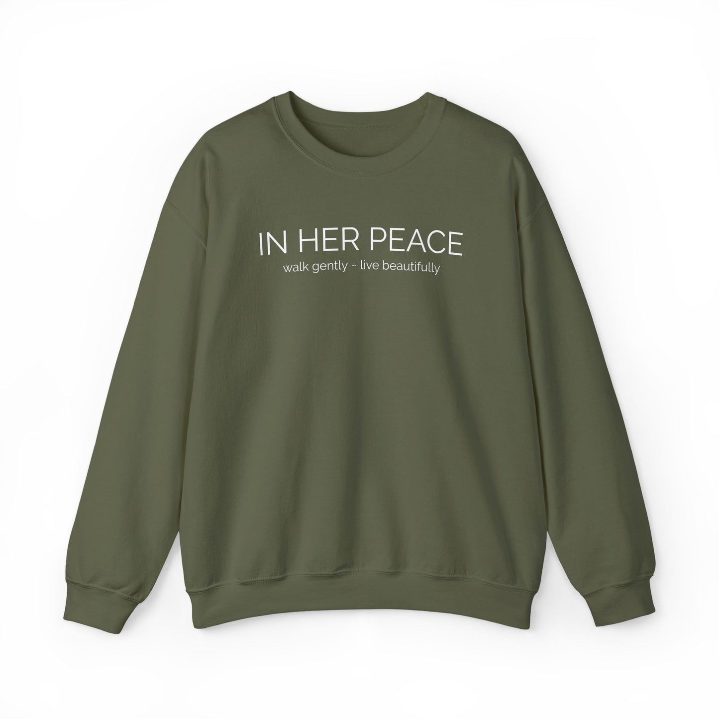In Her Peace Cozy Blend Crewneck Sweatshirt