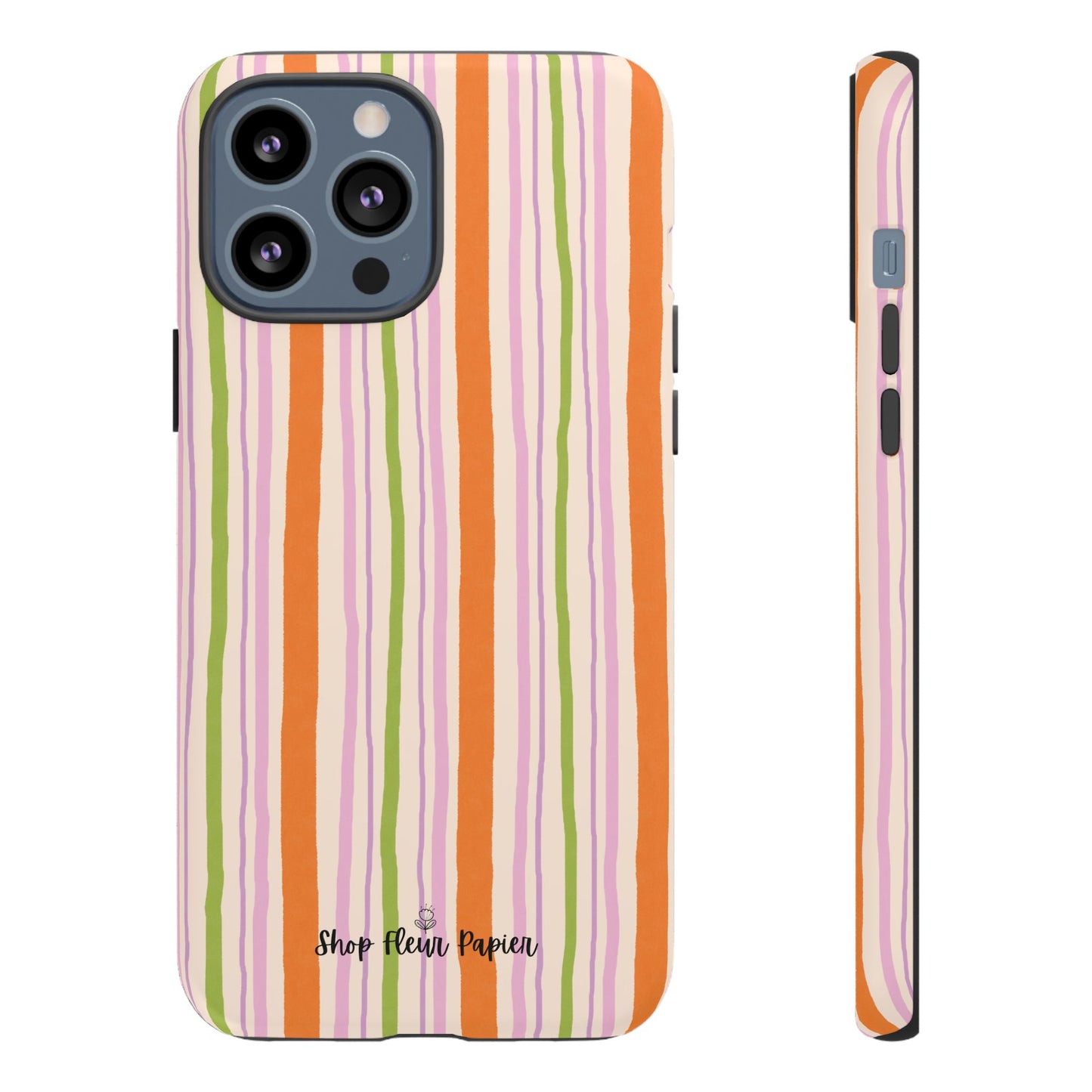 Vintage Fall Stripes Tough Phone Case
