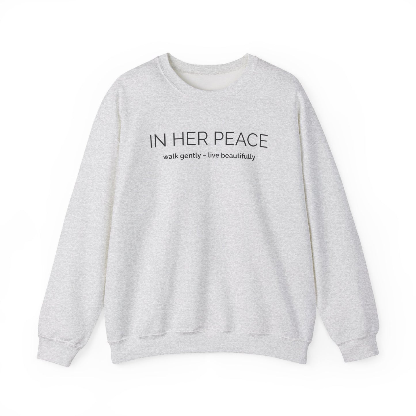 Bold In Her Peace Cozy Blend Crewneck Sweatshirt