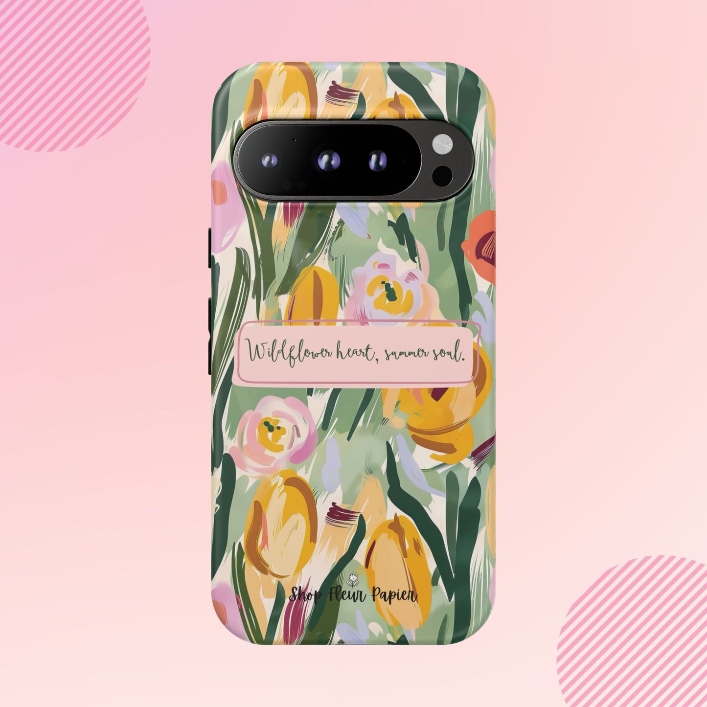 Personalized Wildflower Summer Tough Phone Case