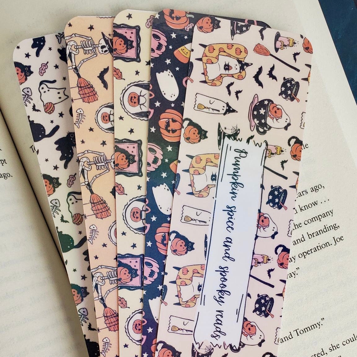 Cute and Cozy Halloween Ghost Bookmark