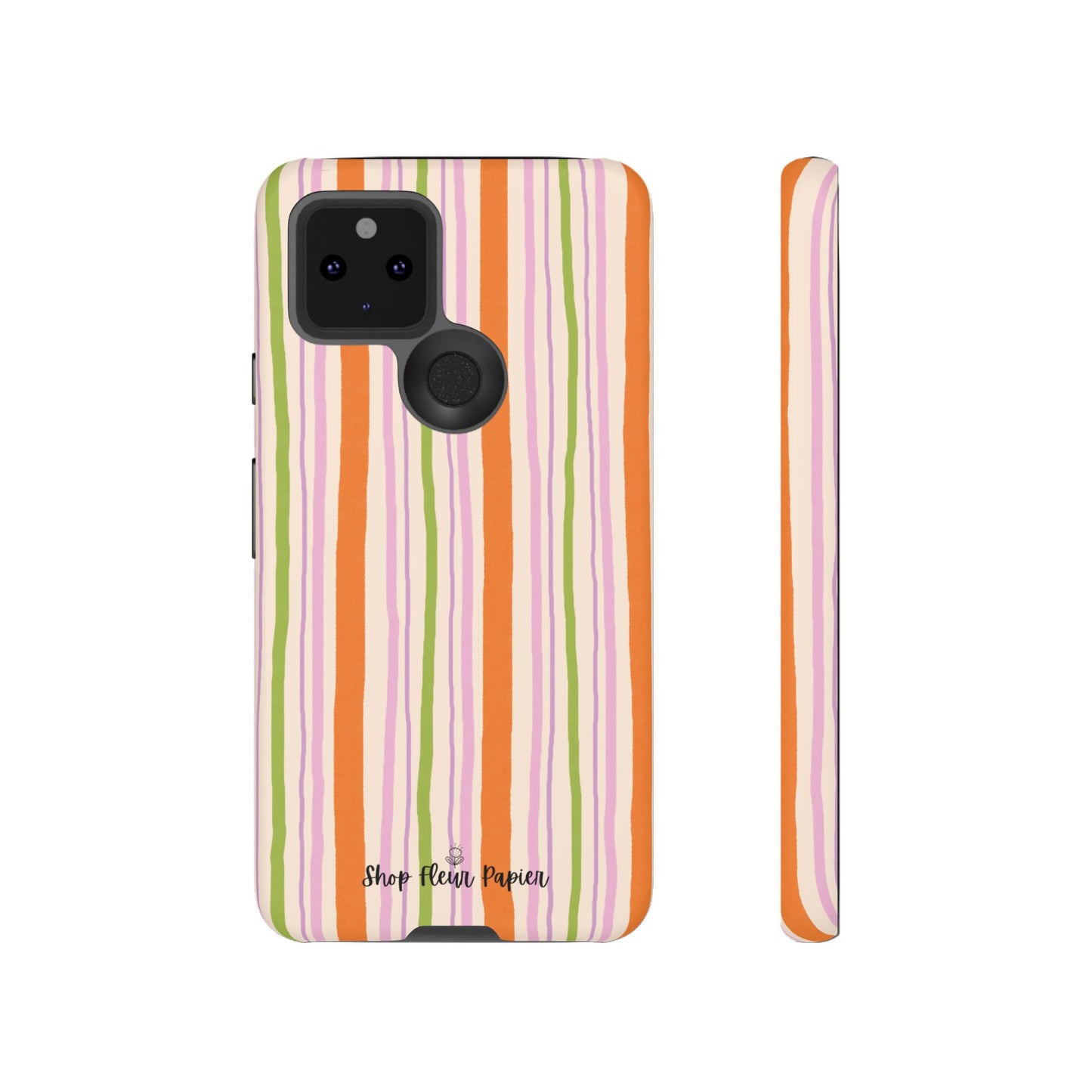 Vintage Fall Stripes Tough Phone Case
