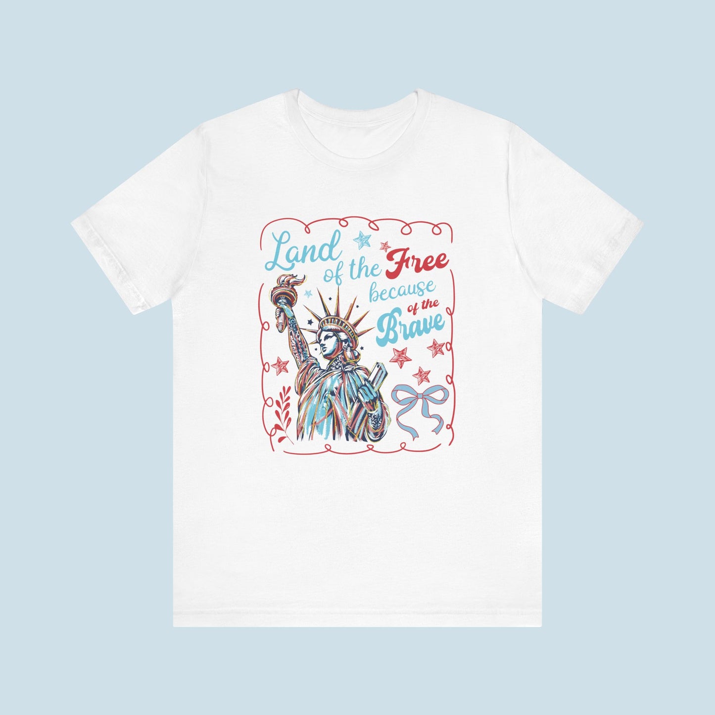 "Land of the free, because of the brave" Women's Graphic Tee