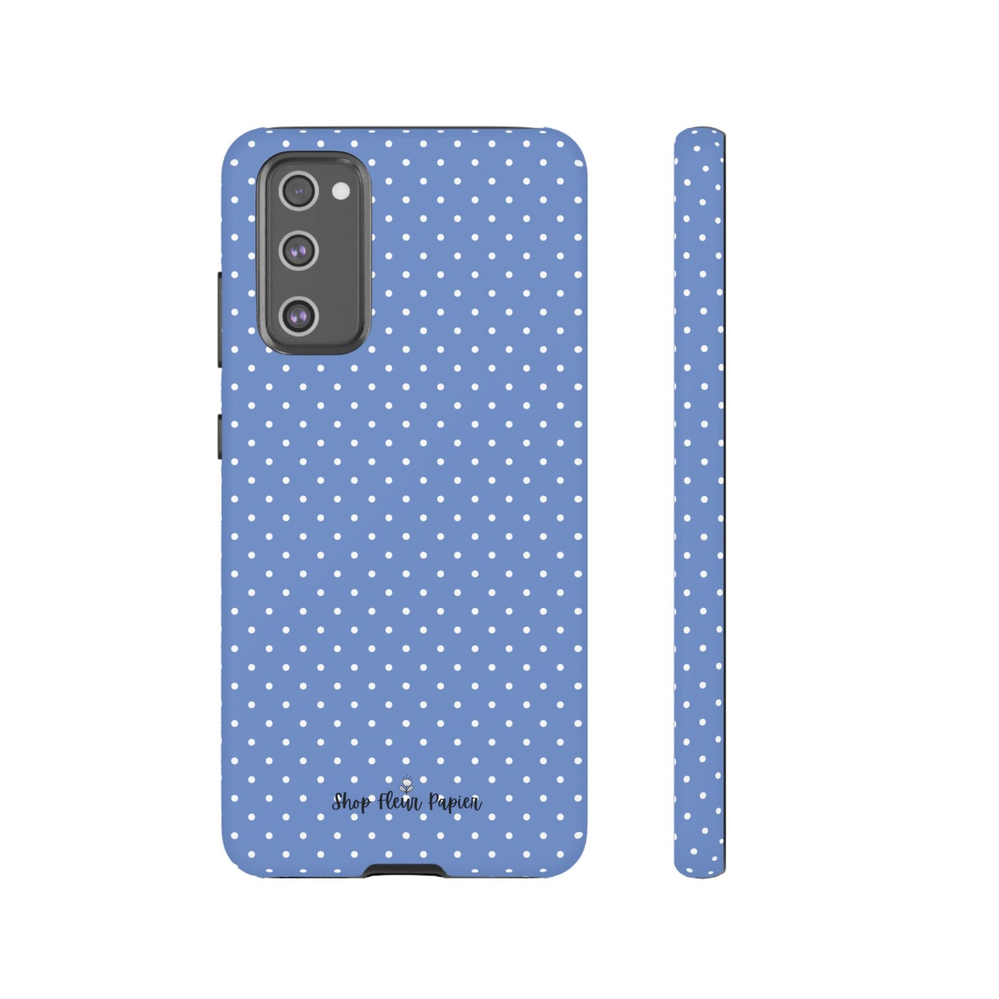 Cute Blue Polka Dot Tough Phone Case