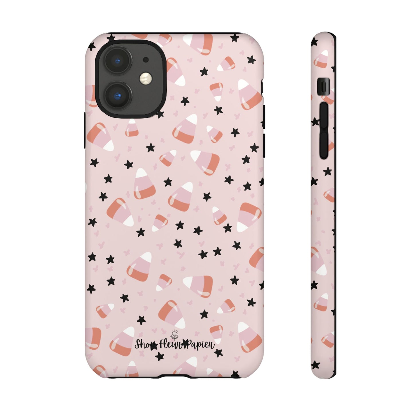 Cute Pink Candy Corn Tough Phone Case