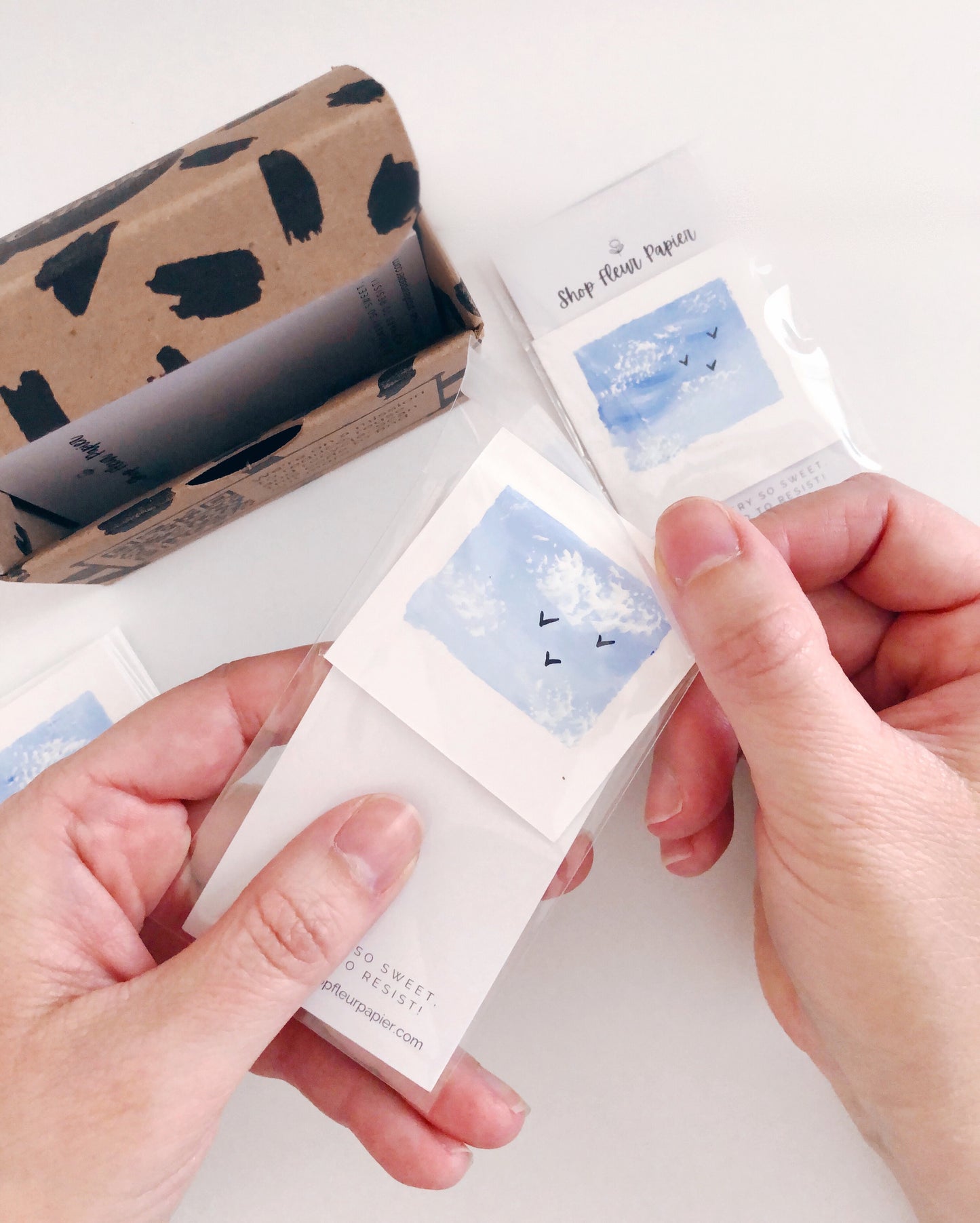 Blue Ocean Sky | Original Miniature Painting Magnet