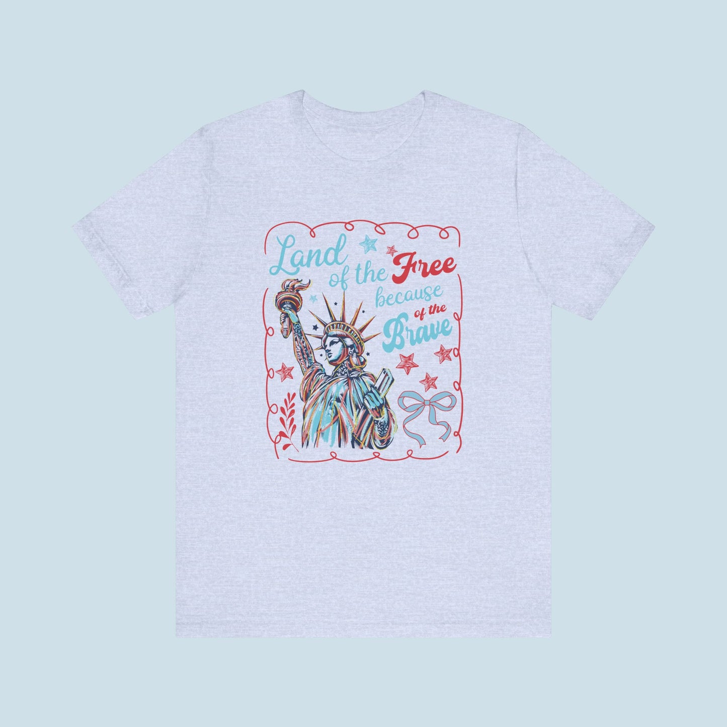 "Land of the free, because of the brave" Women's Graphic Tee
