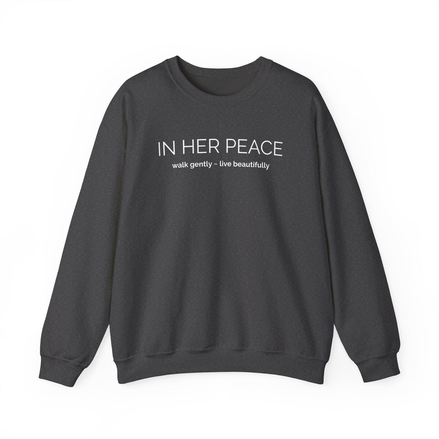 Bold In Her Peace Cozy Blend Crewneck Sweatshirt