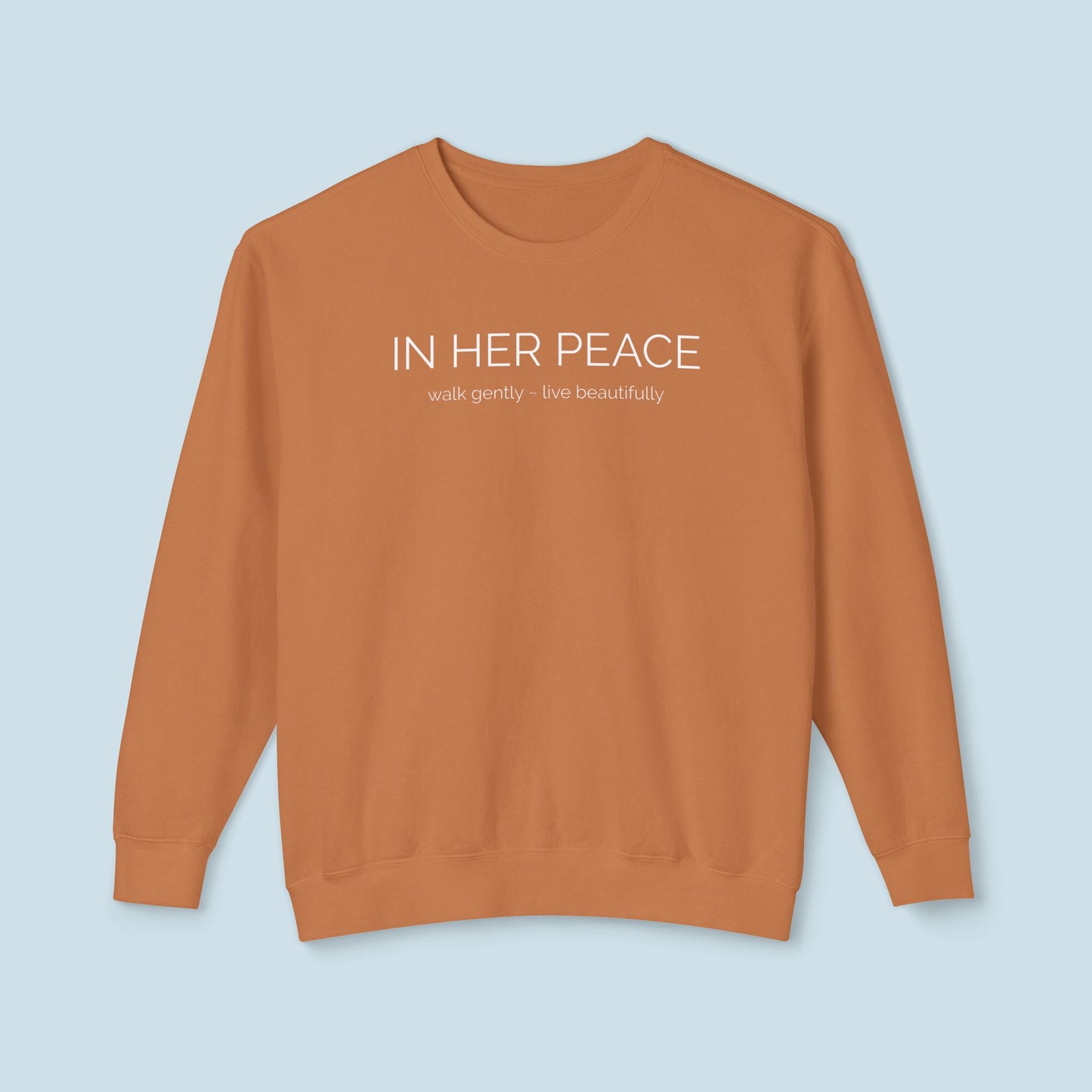 In Her Peace Cozy Cotton Crewneck Sweatshirt