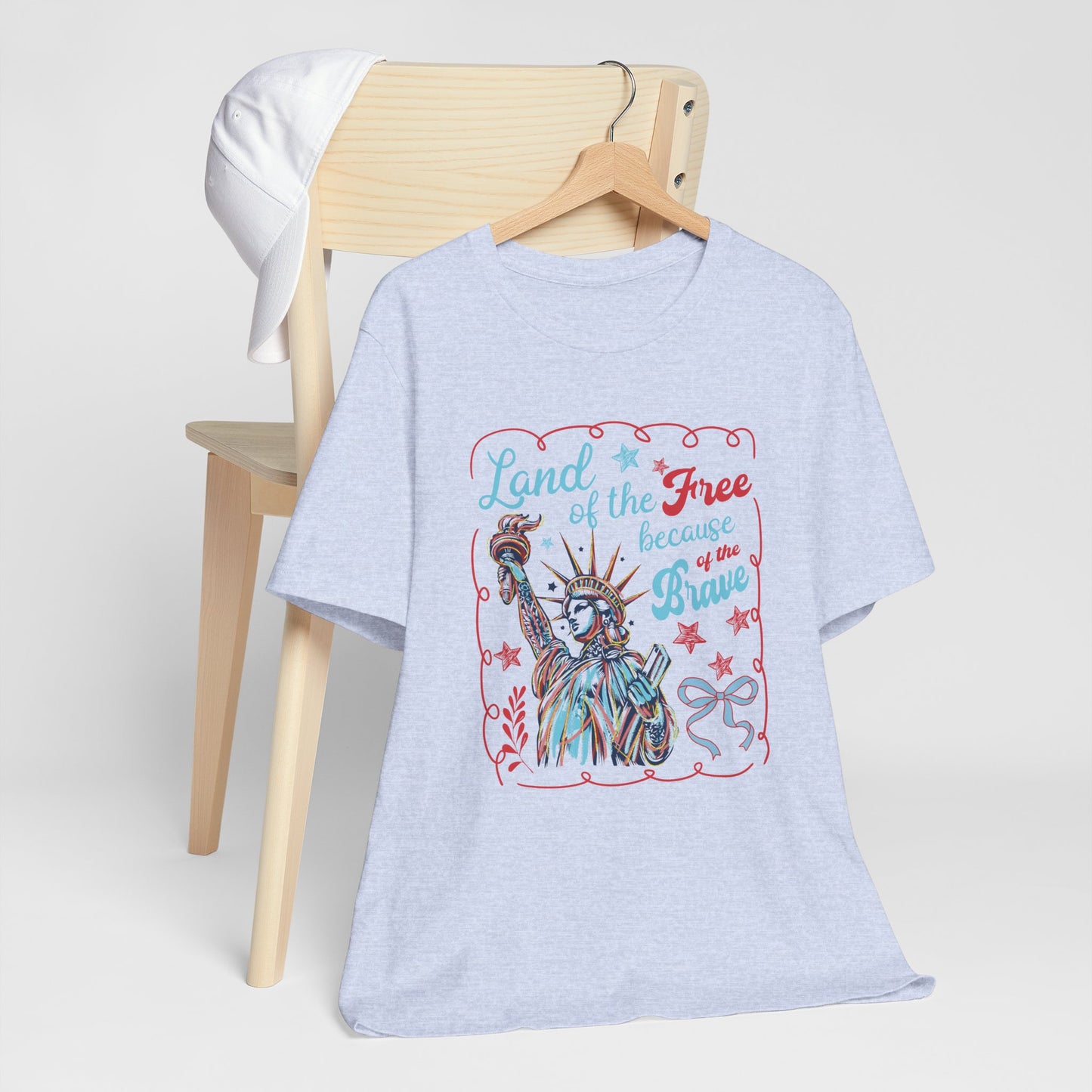 "Land of the free, because of the brave" Women's Graphic Tee