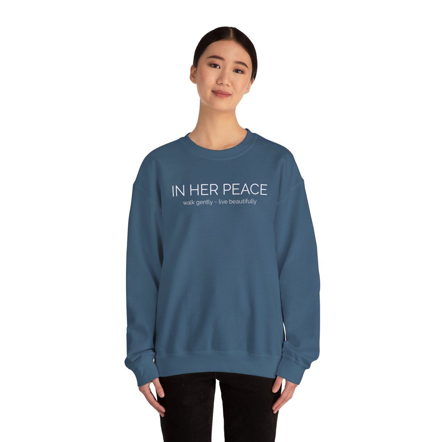 In Her Peace Cozy Blend Crewneck Sweatshirt