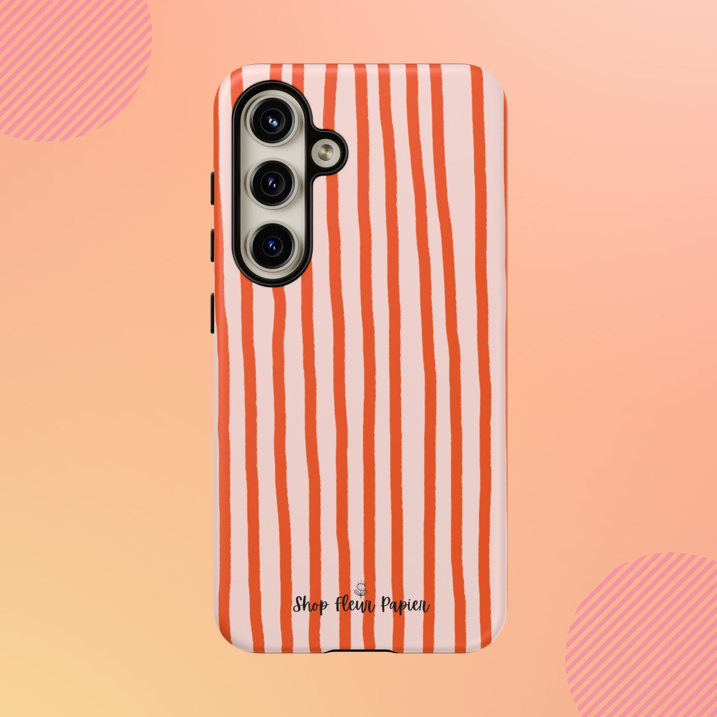 Autumn Stripes Cute Tough Phone Case