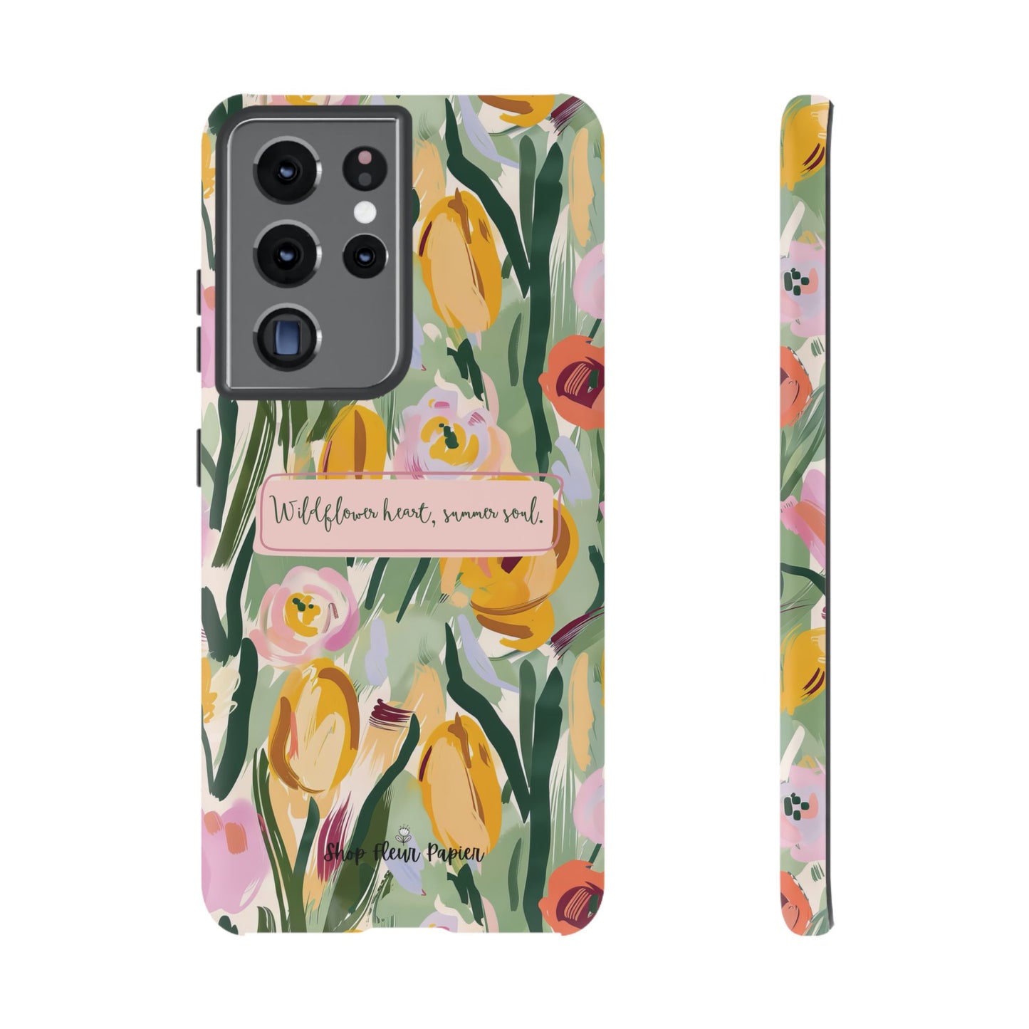 Personalized Wildflower Summer Tough Phone Case