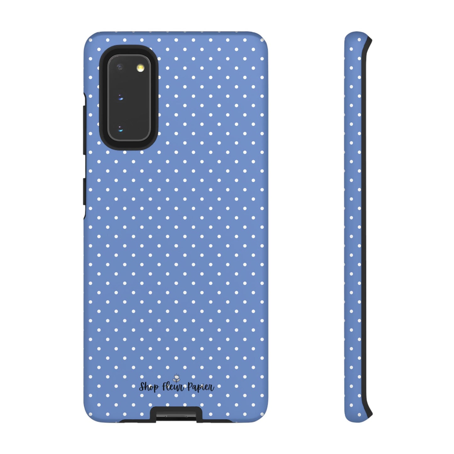 Cute Blue Polka Dot Tough Phone Case