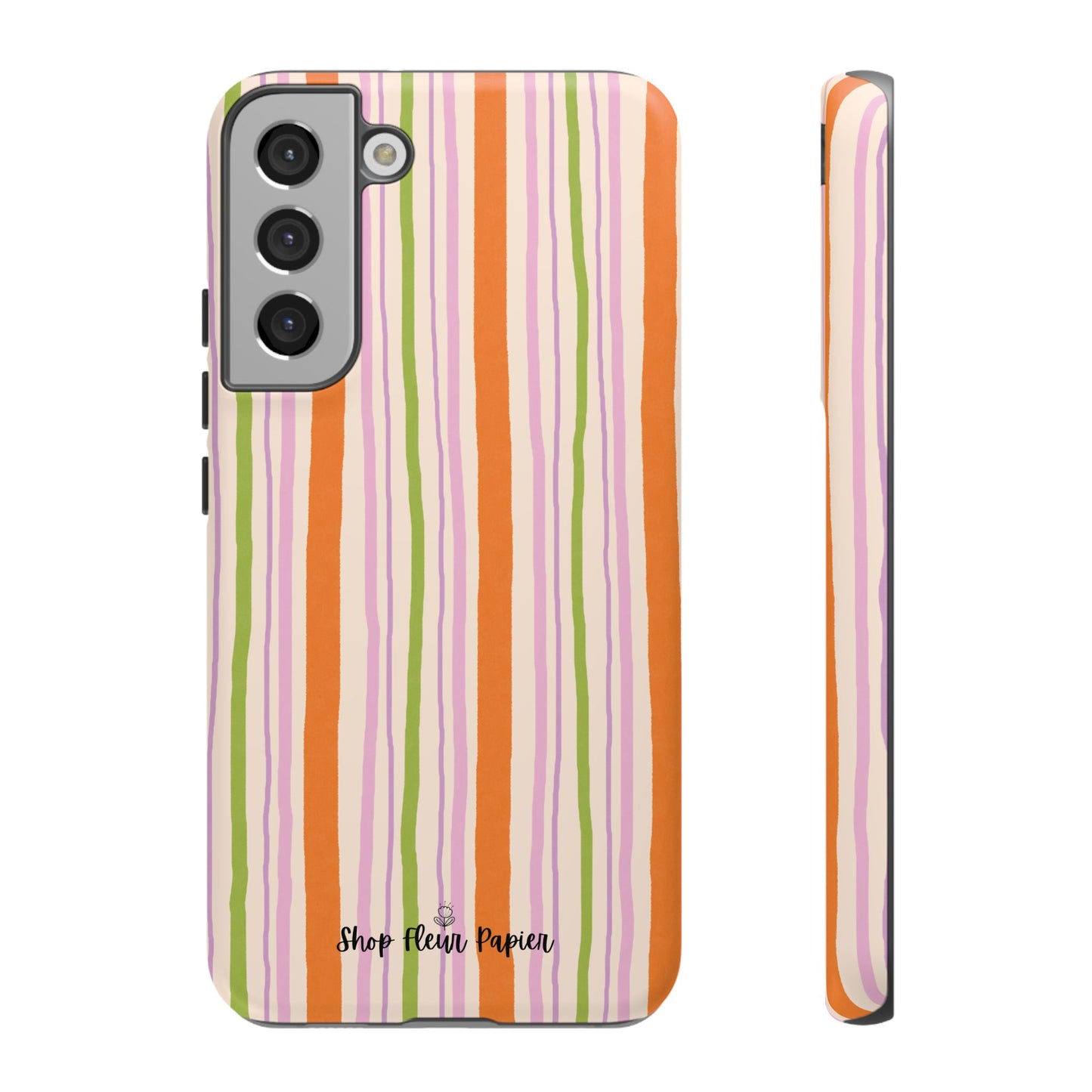 Vintage Fall Stripes Tough Phone Case