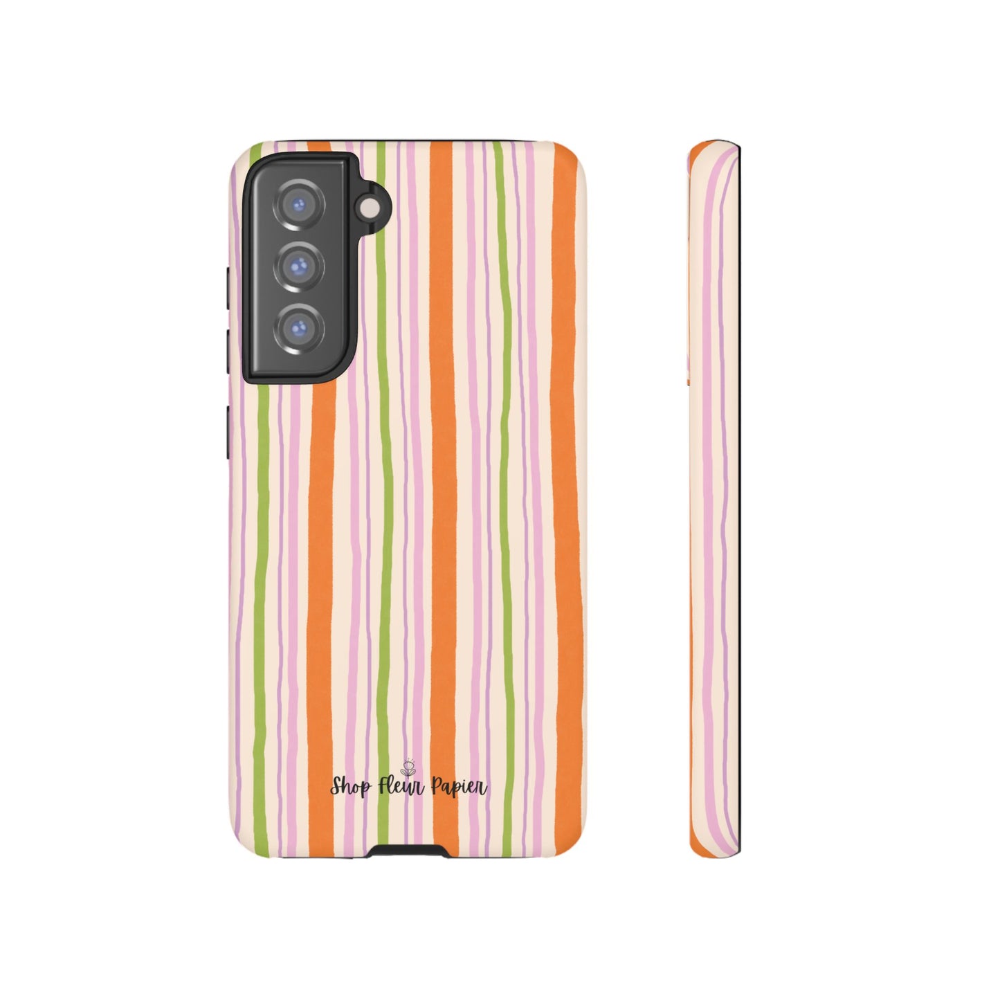 Vintage Fall Stripes Tough Phone Case
