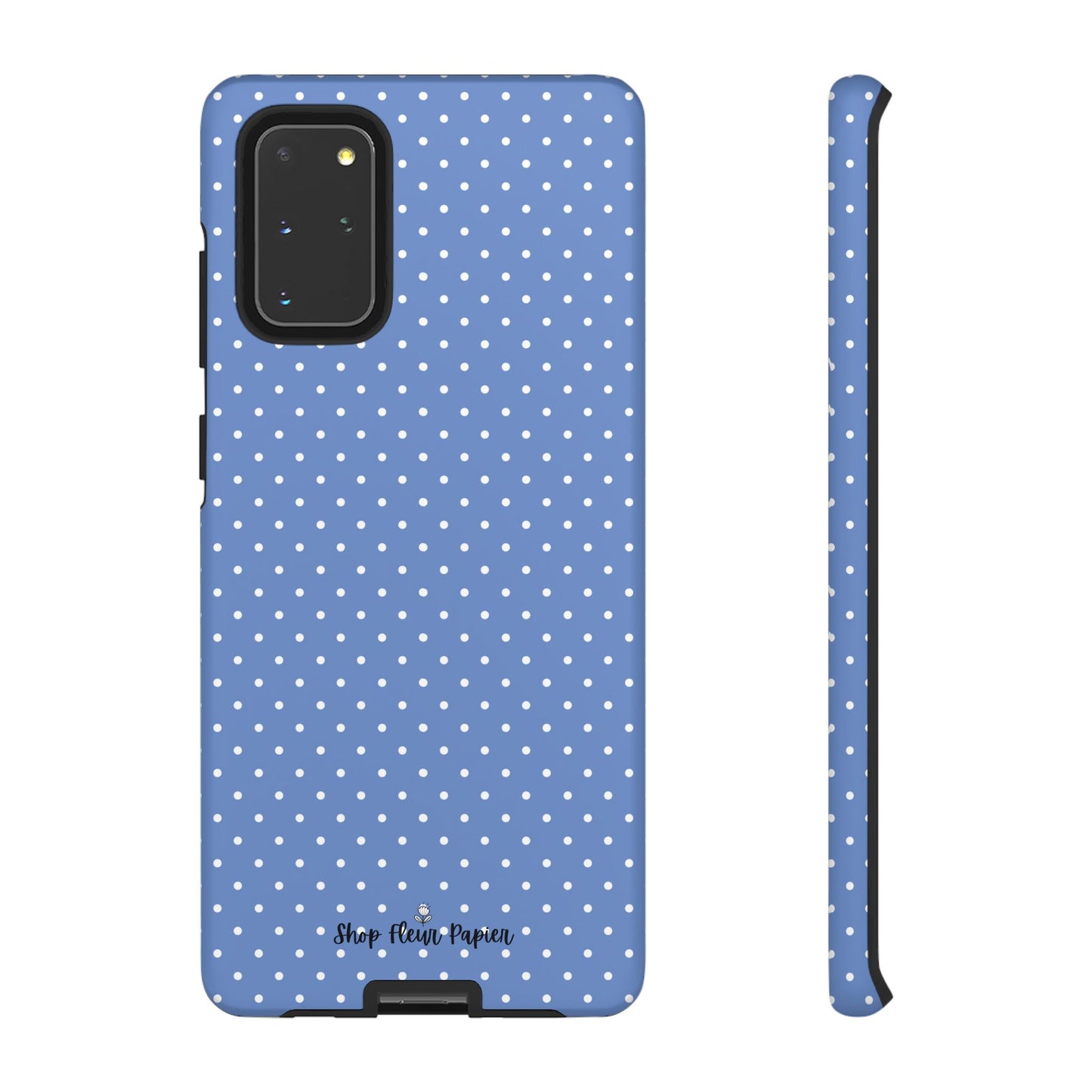 Cute Blue Polka Dot Tough Phone Case