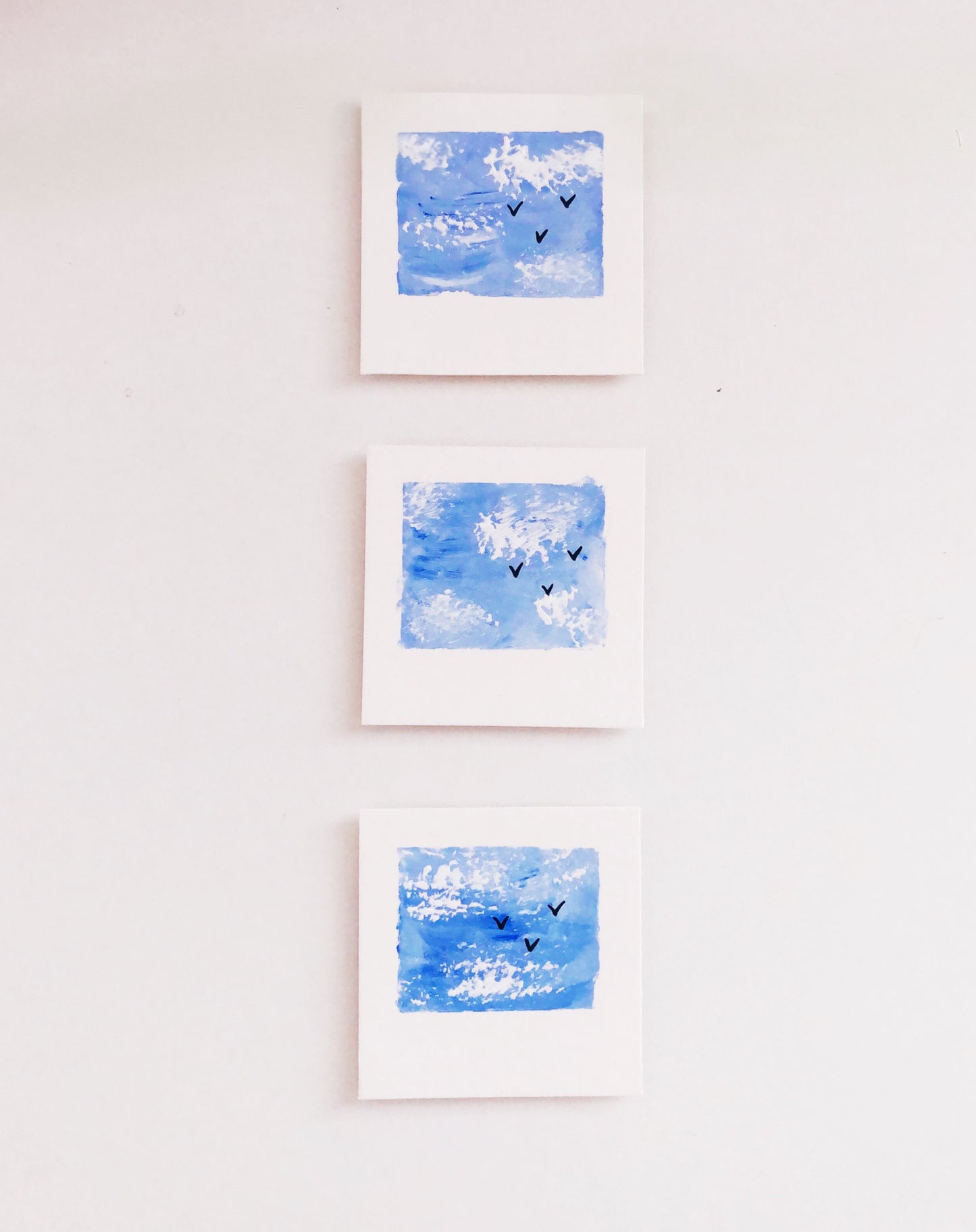 Blue Ocean Sky | Original Miniature Painting Magnet