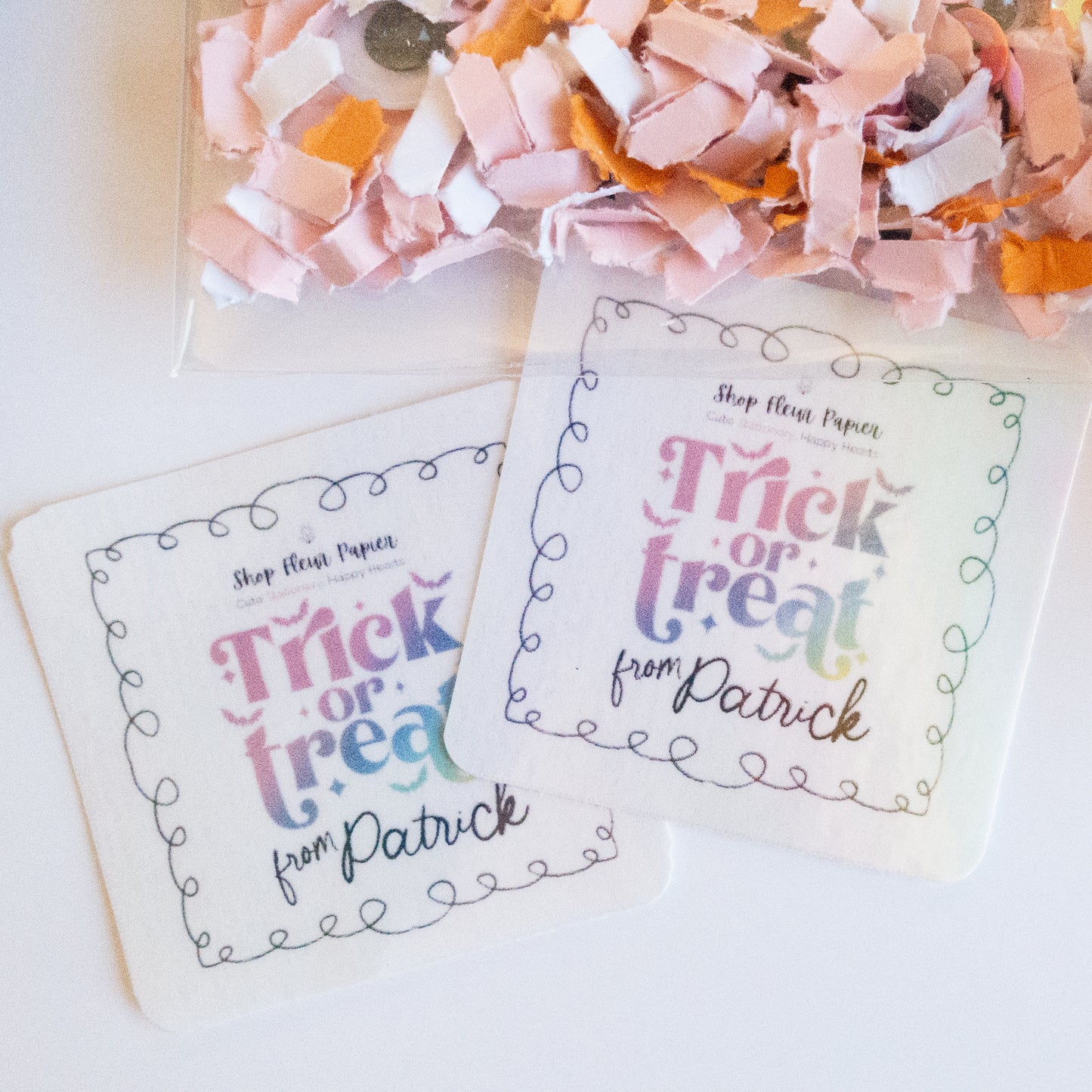 DIY Halloween Confetti Favor Kit – Candy-Free Trick or Treat Gifts | Eye Scream Confetti Mix | Shop Fleur Papier