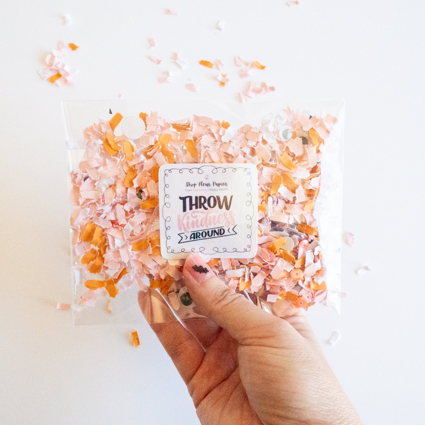 Halloween Eye Scream Confetti – Pink, Orange & Googly Eyes | Shop Fleur Papier