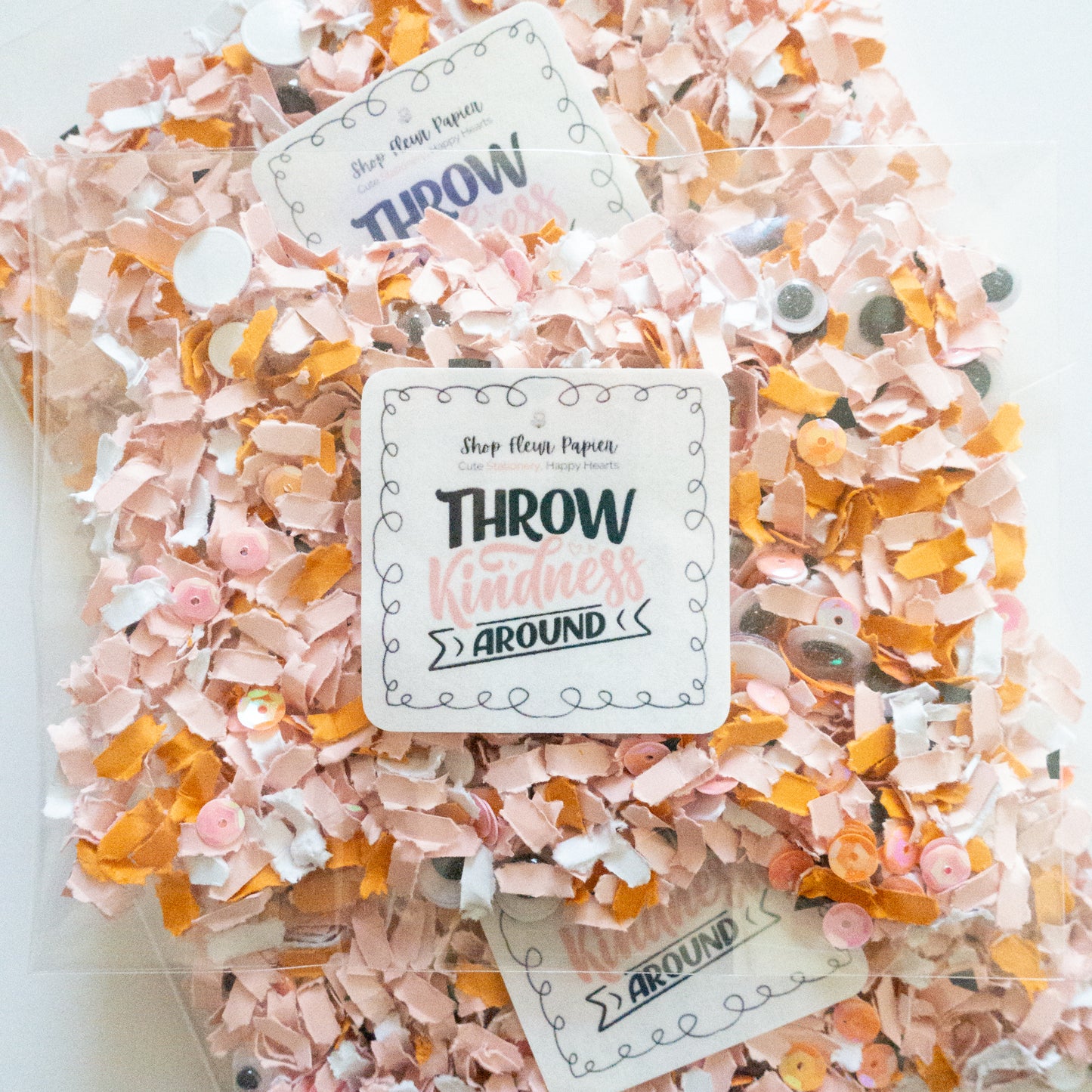 Halloween Eye Scream Confetti – Pink, Orange & Googly Eyes | Shop Fleur Papier