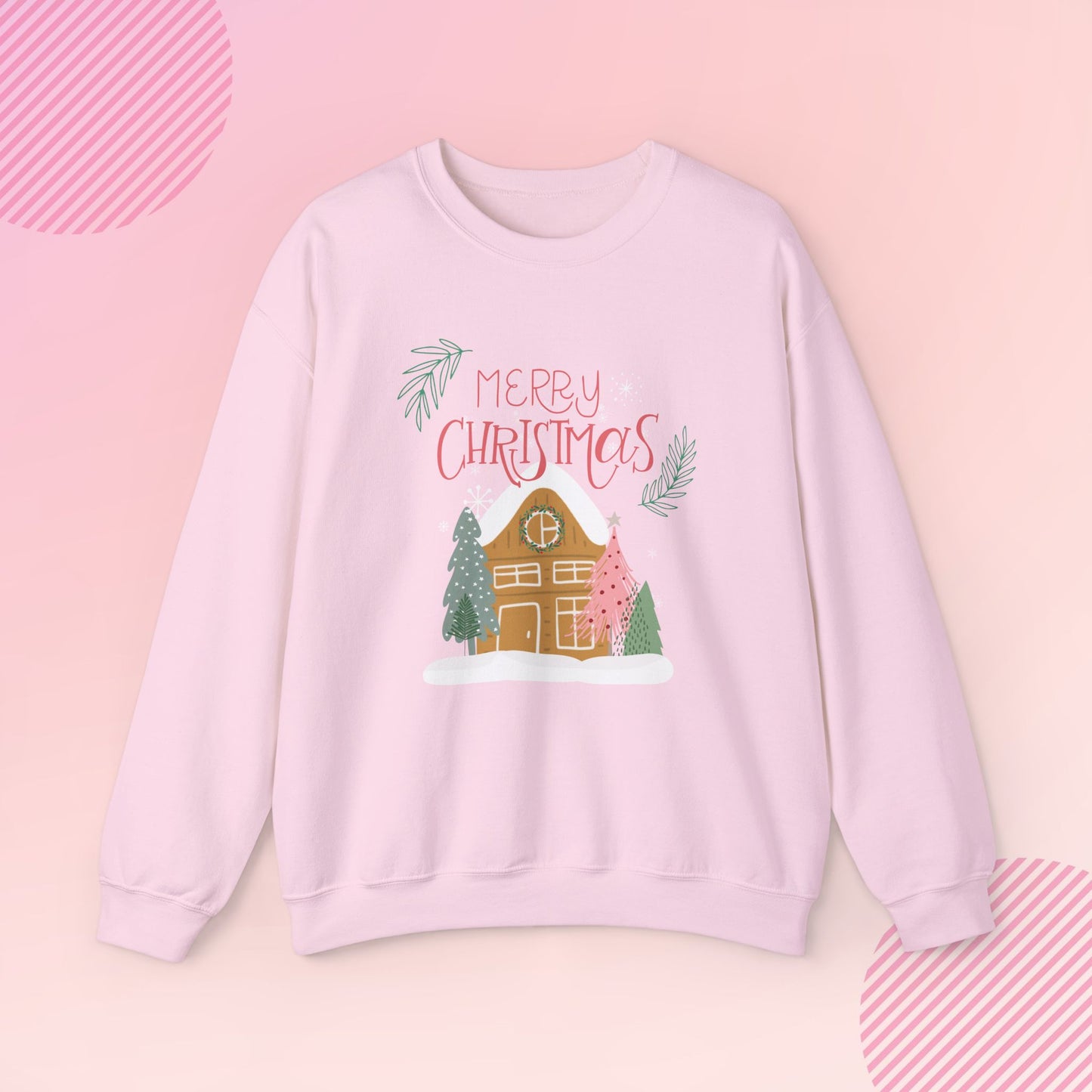 Merry Christmas Gingerbread Cozy Crewneck Sweatshirt