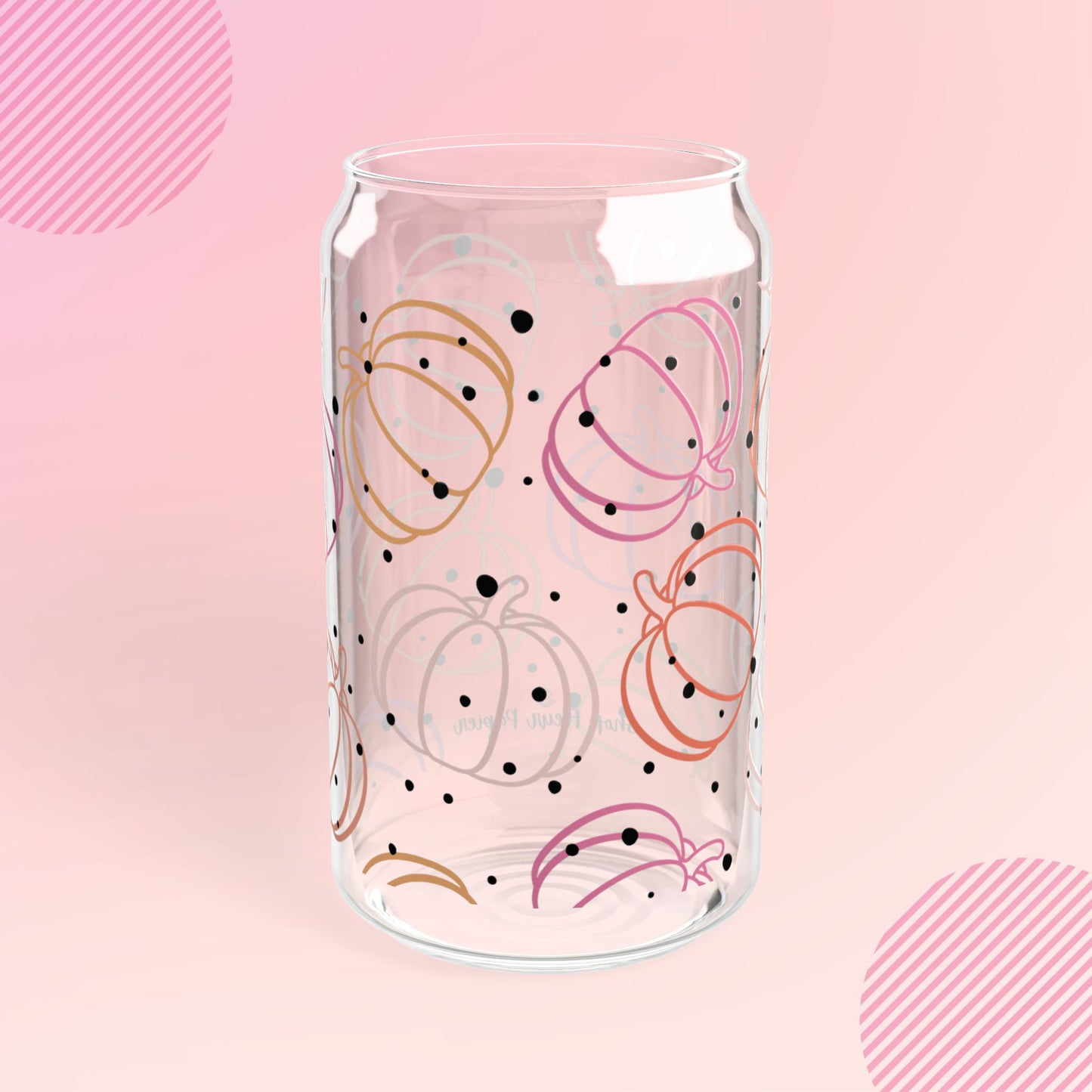 16 oz Cutie Pumpkin Soda Can Tumbler