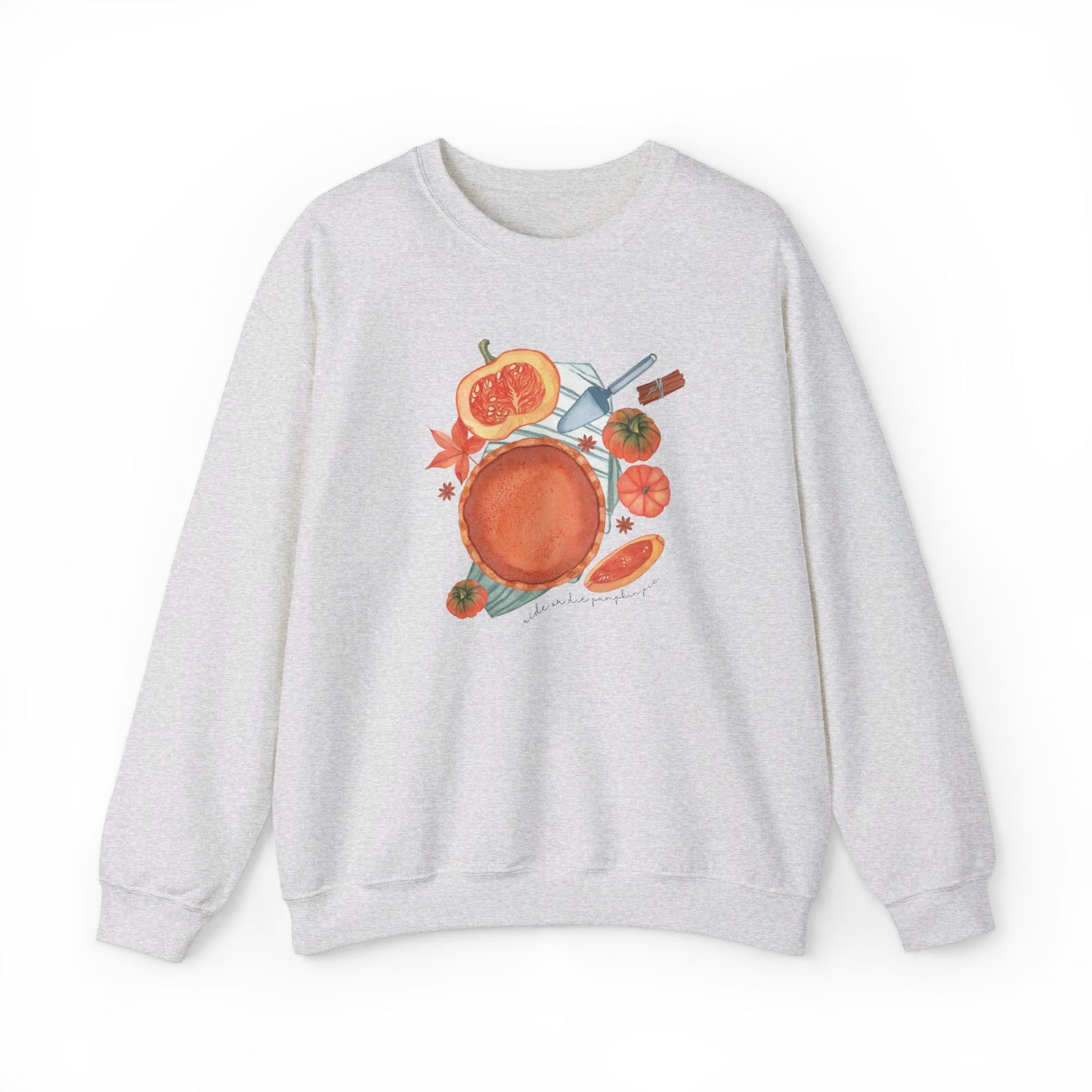 Ride or Die Pumpkin Pie Cozy Crewneck Sweatshirt