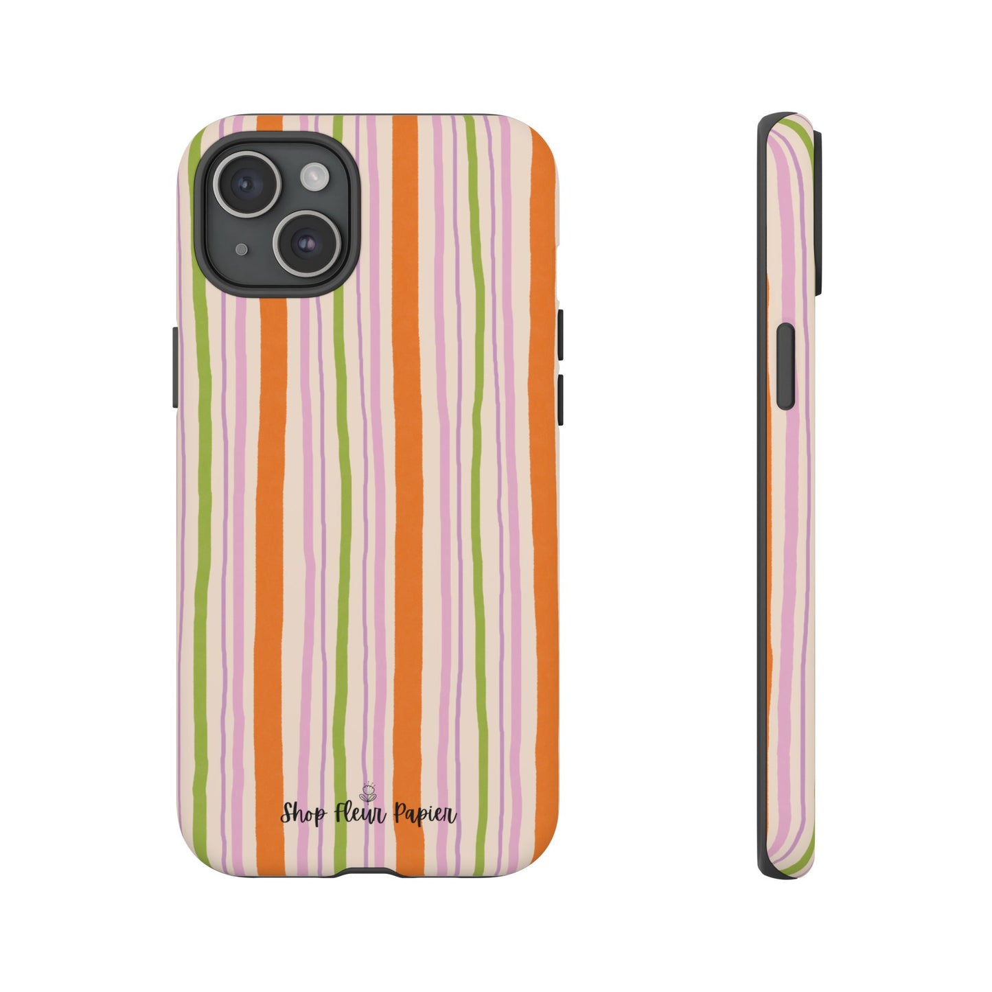 Vintage Fall Stripes Tough Phone Case