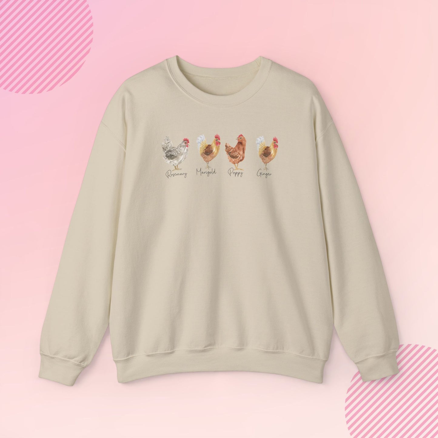 Personalized Chicken Lover Cozy Crewneck Sweatshirt