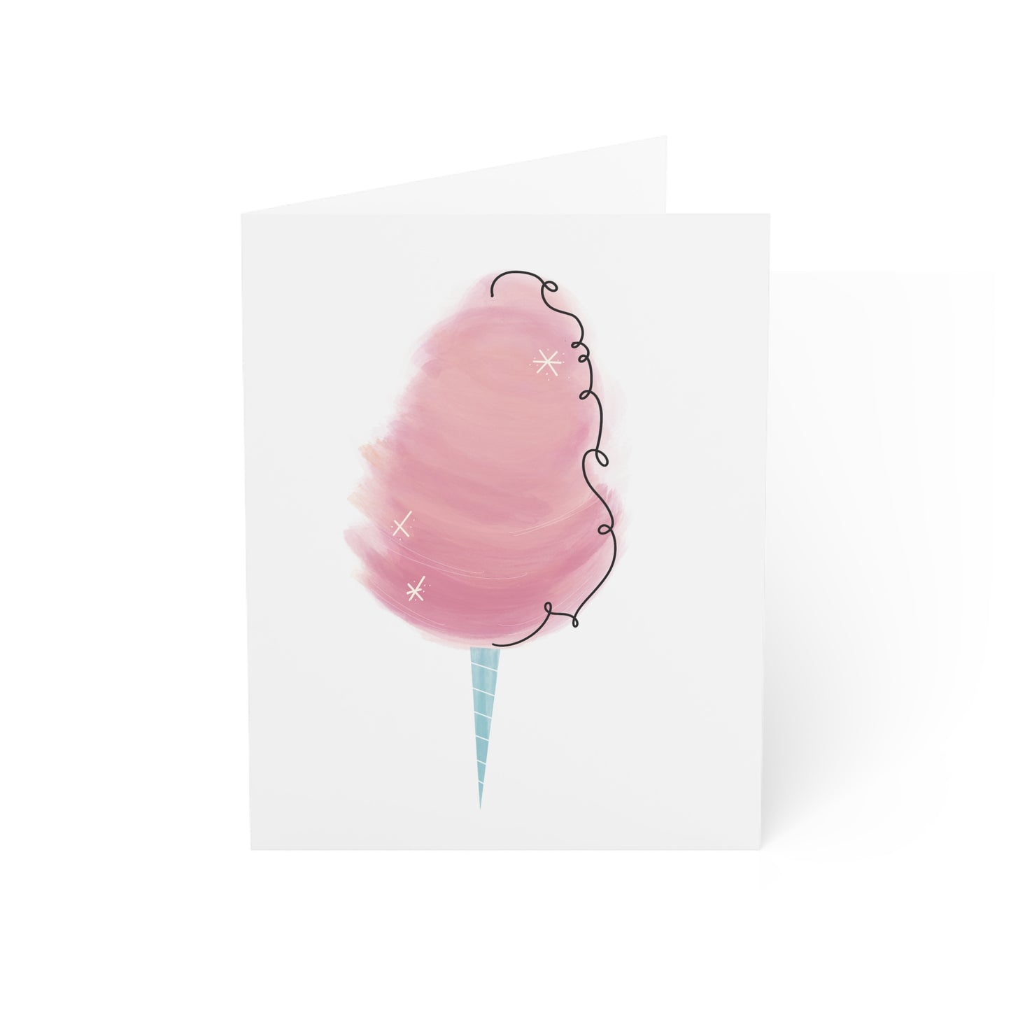 A2 Greeting Card | Pink Cotton Candy