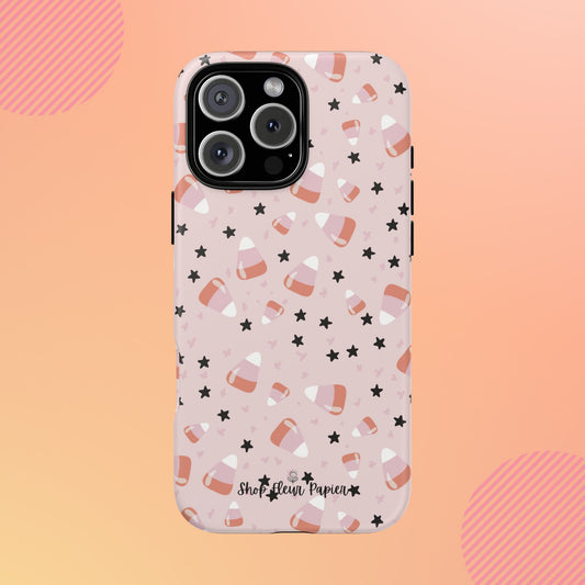 Cute Pink Candy Corn Tough Phone Case