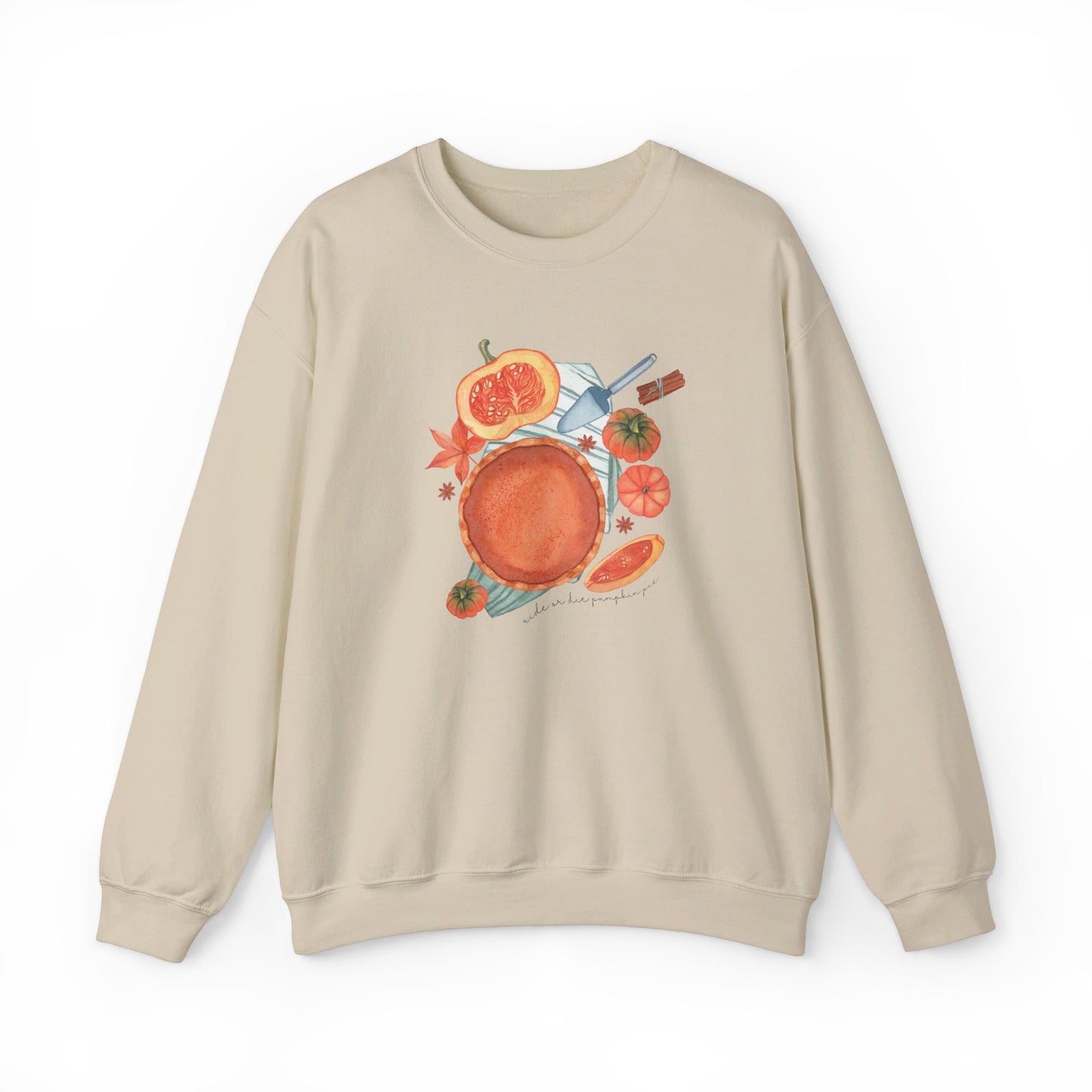 Ride or Die Pumpkin Pie Cozy Crewneck Sweatshirt