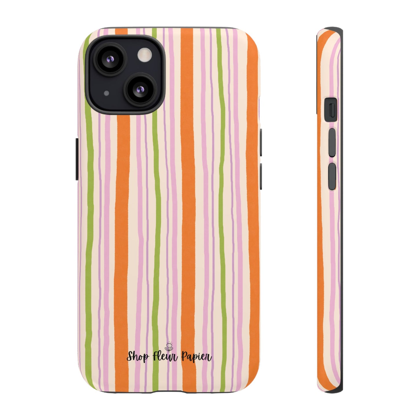 Vintage Fall Stripes Tough Phone Case