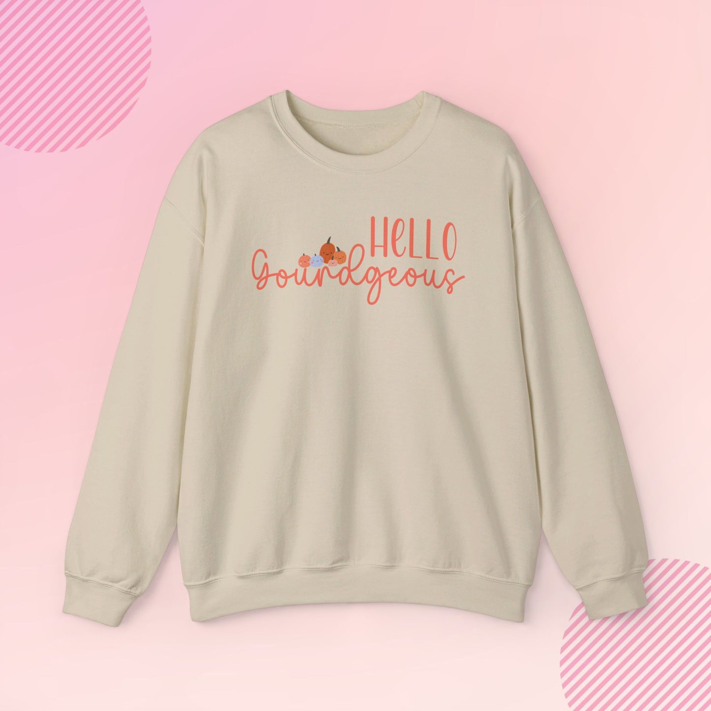 Hello Gourdgeous Cozy Crewneck Sweatshirt