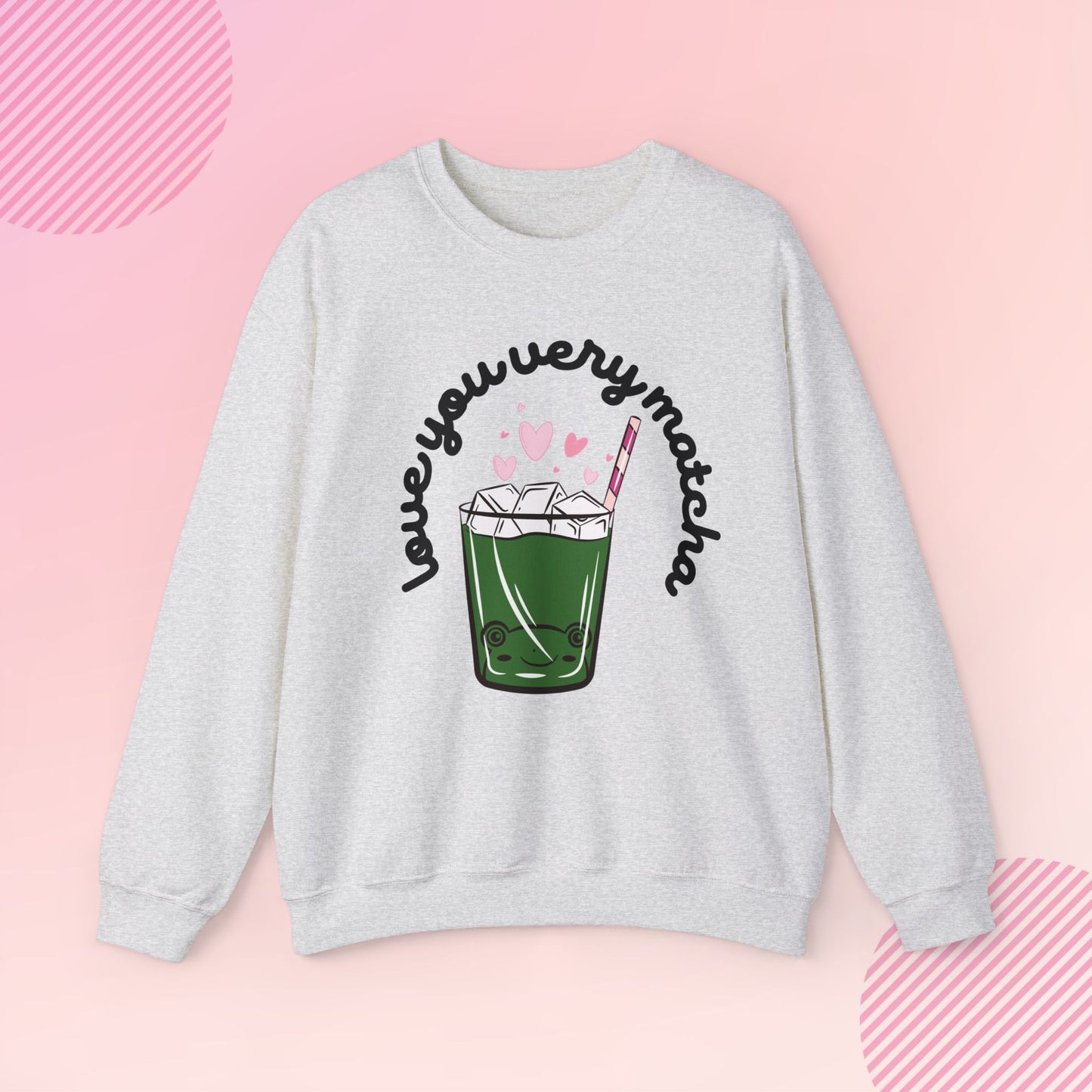 Love You Very Matcha Cozy Crewneck Sweatshirt